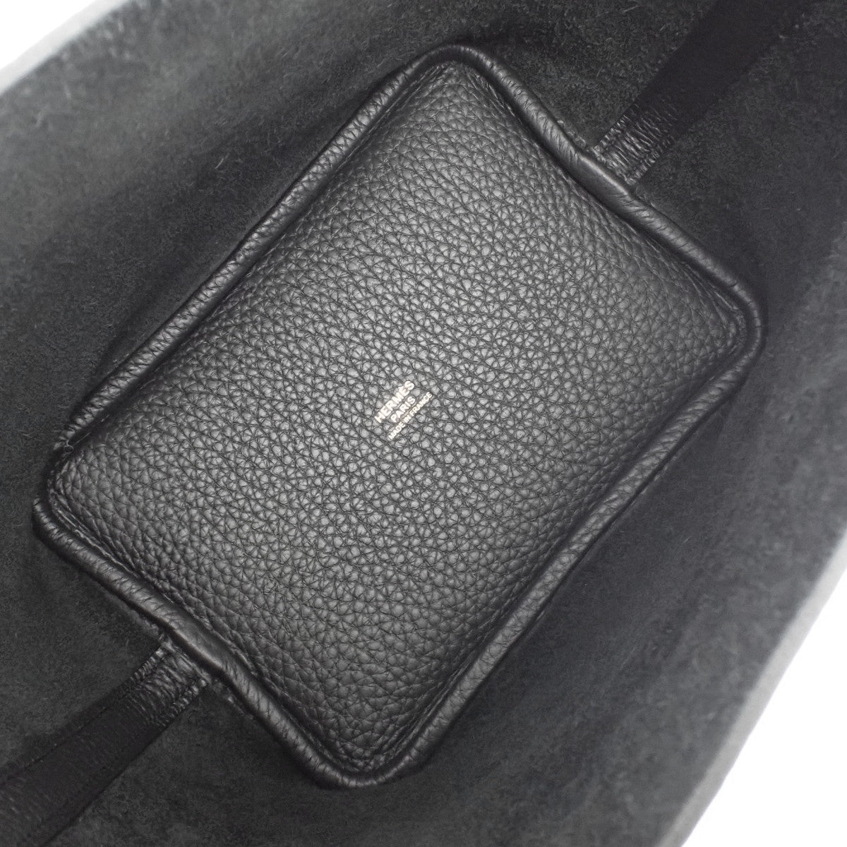 【Brand New】Picotin Lock PM Taurillon Clemence Black Gold Hardware K Engraved