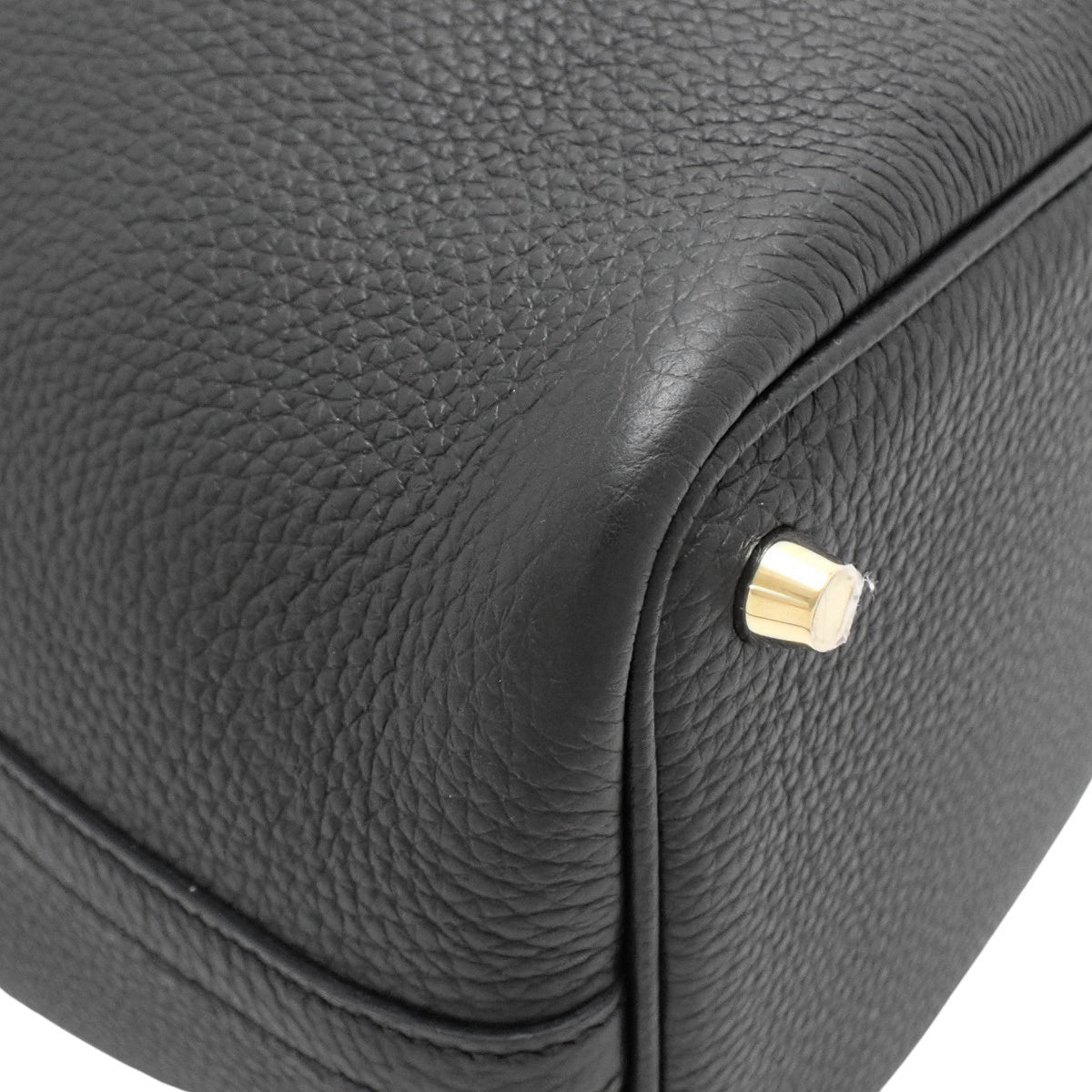 【Brand New】Picotin Lock PM Taurillon Clemence Black Gold Hardware K Engraved