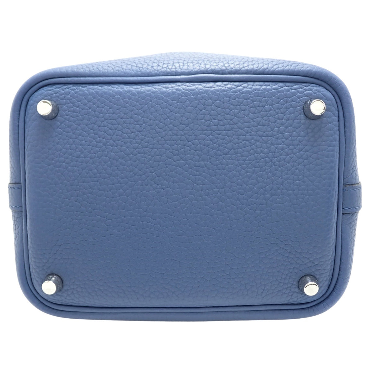 Picotin Lock PM, Taurillon Clemence, Blue Agate, Silver Hardware, X stamp