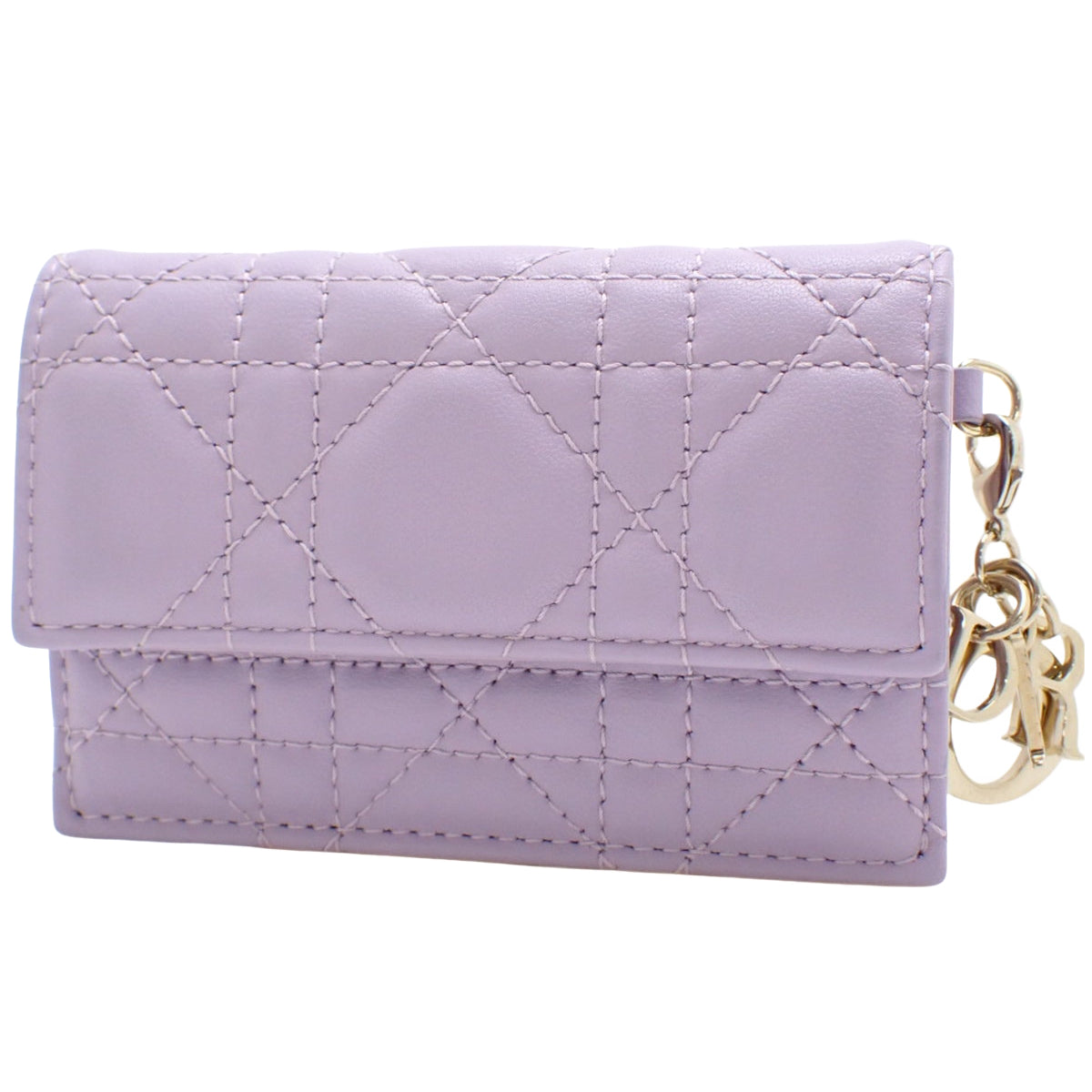 カナージュ カード&コインケース ラムスキン パープル