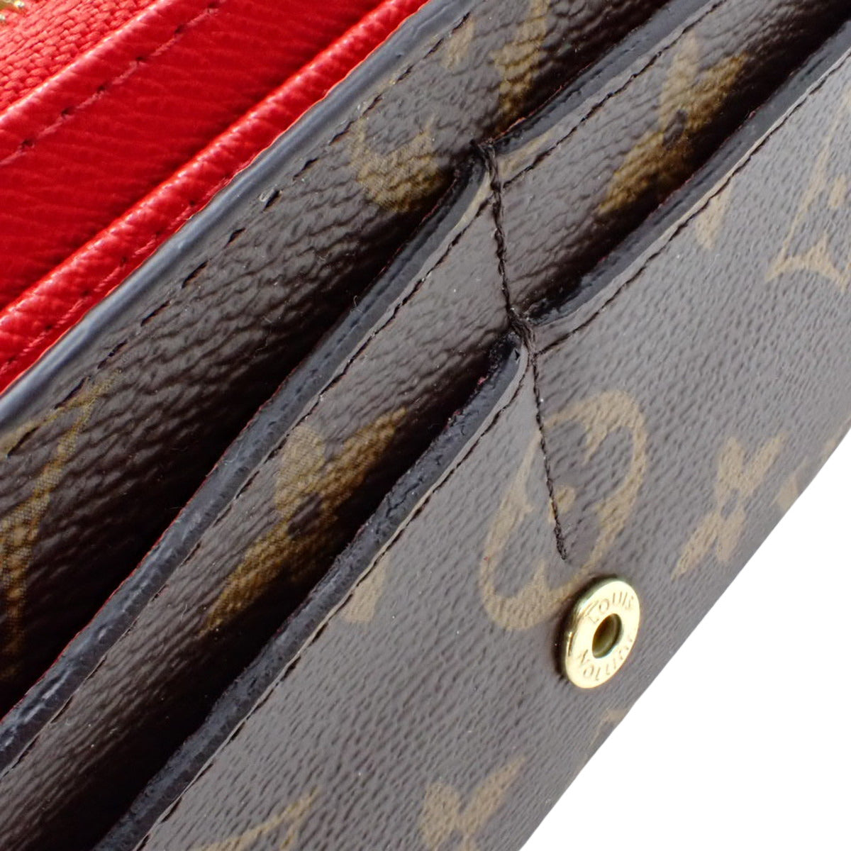 Monogram Portefeuille Sarah Monogram Canvas Coquelicot M62236