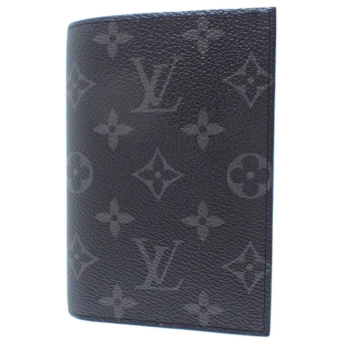 Monogram Eclipse Passport Cover Couverture Passport NM Black Gray M64501