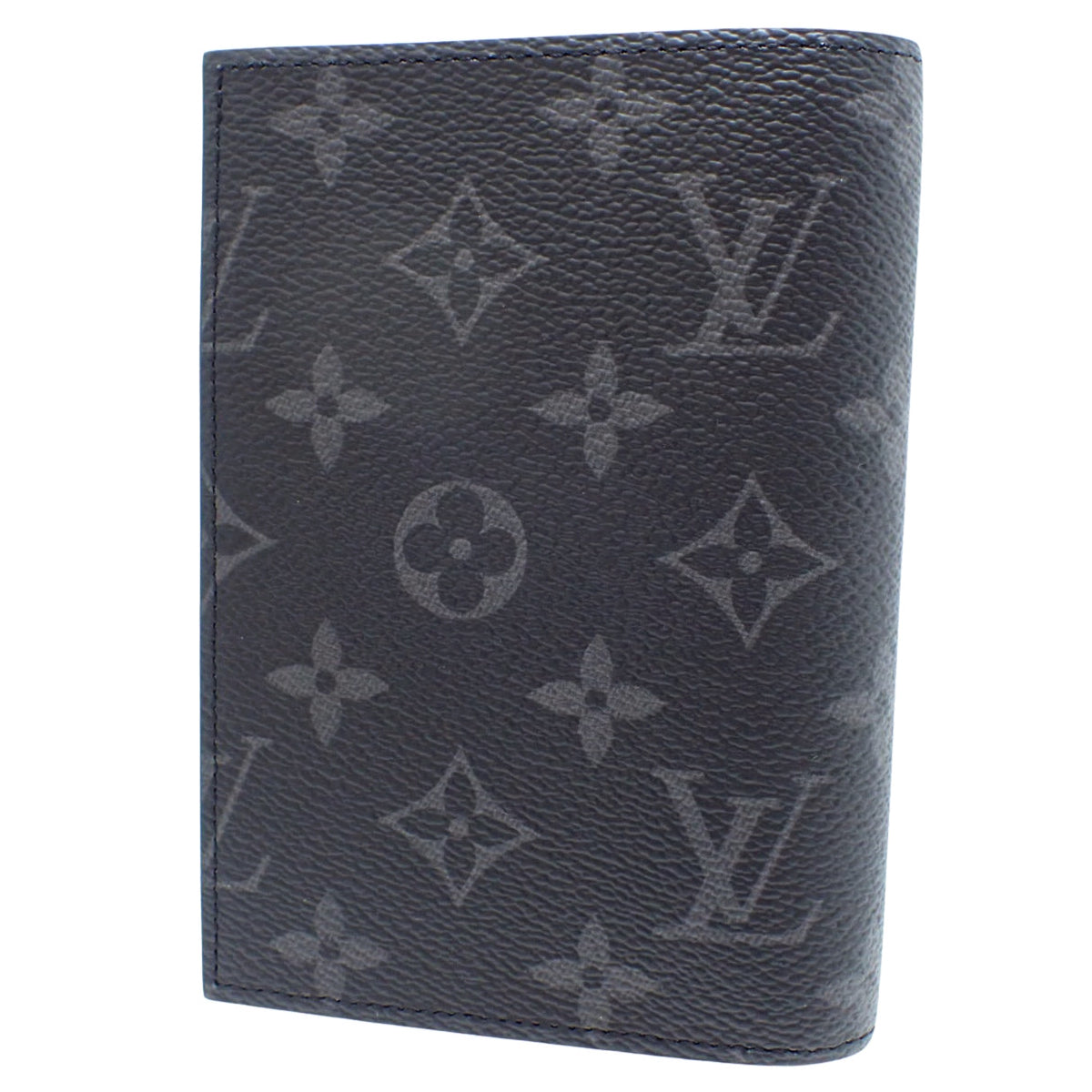 Monogram Eclipse Passport Cover Couverture Passport NM Black Gray M64501