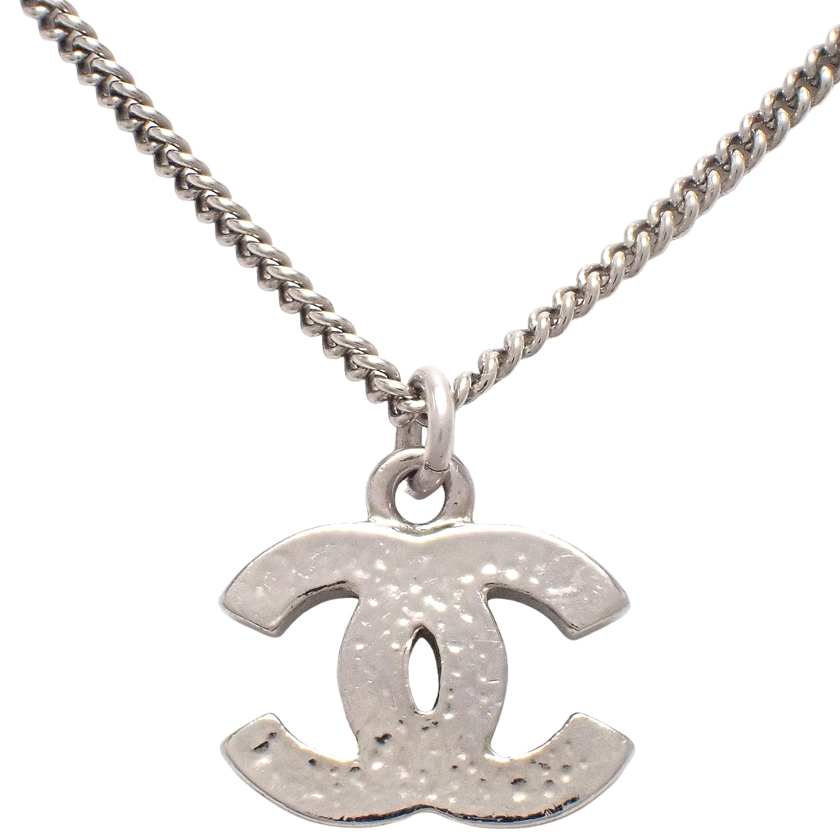 ココマーク ラインストーン ネックレス メタル