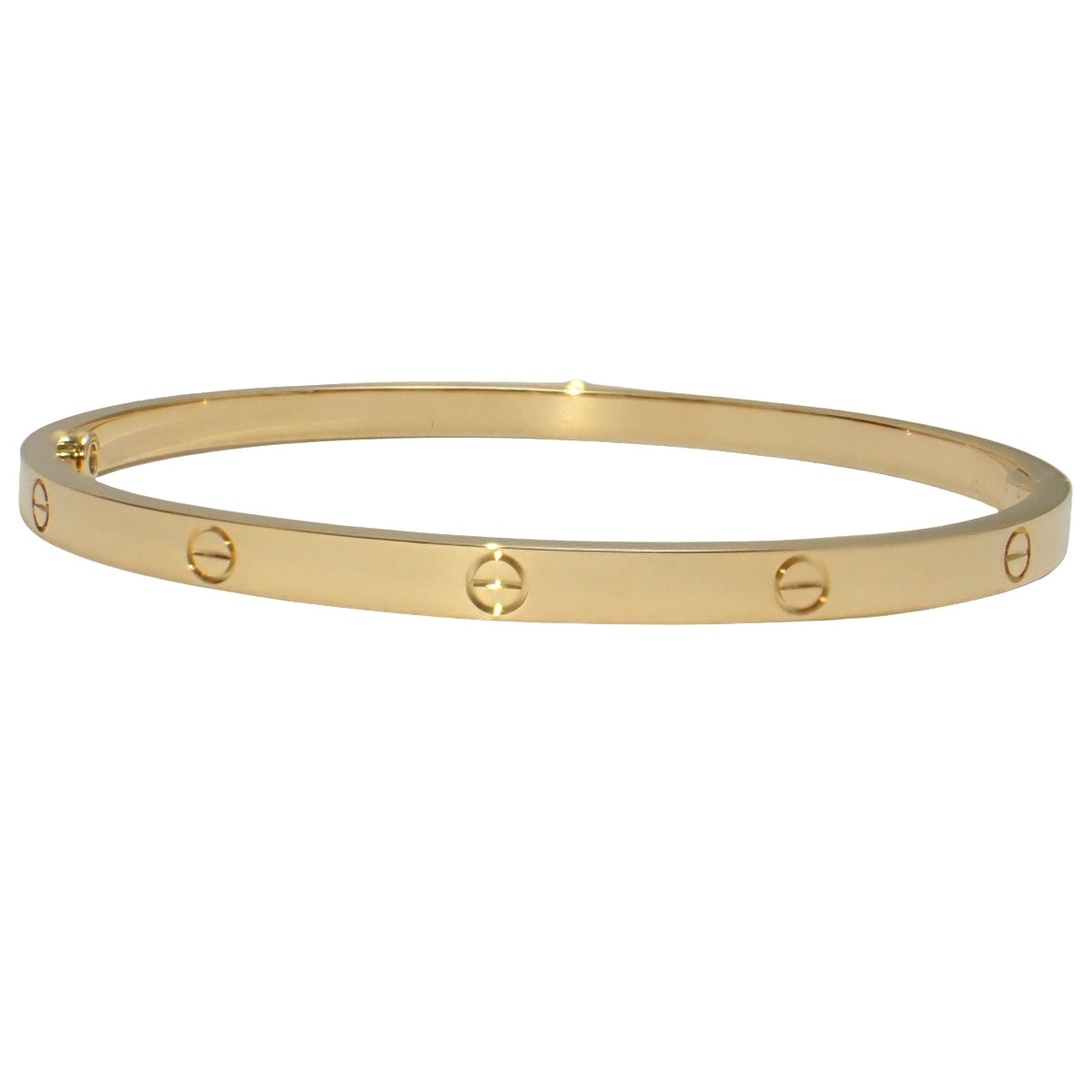 LOVE ブレスレット スモールモデル イエローゴールド K18YG 17 19.4g ラブブレス