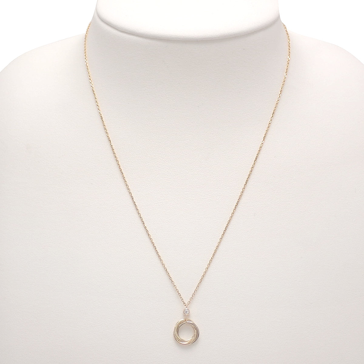 Baby Trinity Pendant Diamond K18PG K18YG K18WG 3.0g