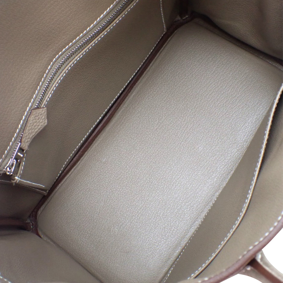 バーキン25 トゴ パラジウム金具 エトープ/エトゥープ シルバー金具 K刻印