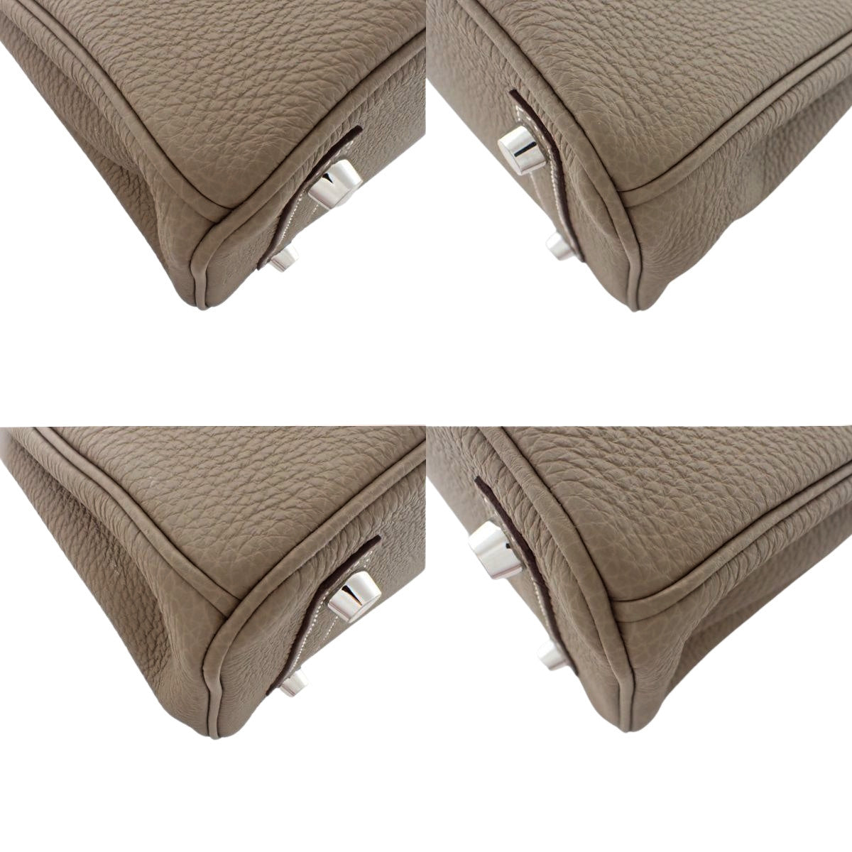 Birkin 25 Togo Palladium Hardware Etoupe K stamp