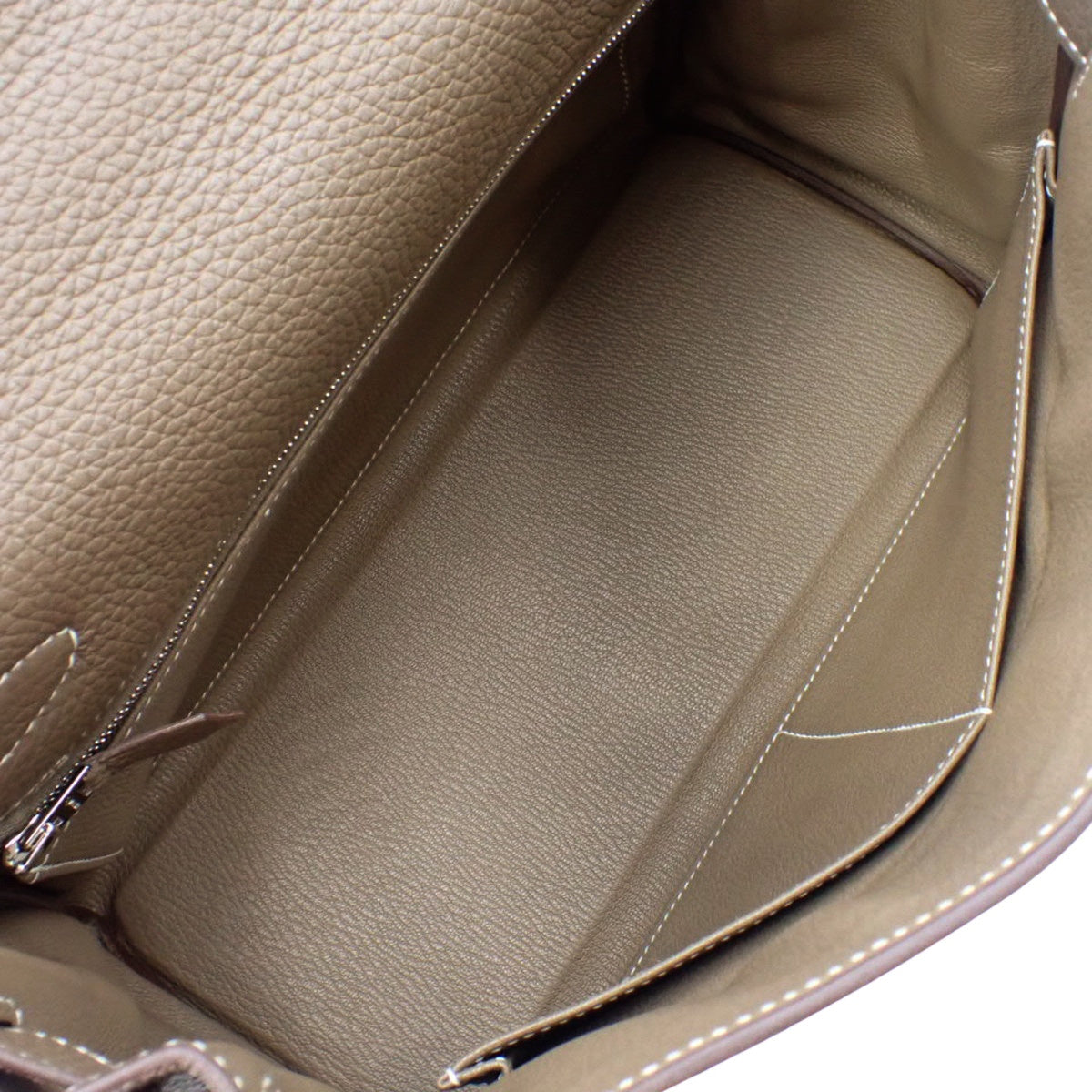 ケリー28 (内縫い) トリヨンクレマンス エトープ/エトゥープ シルバー金具 Y刻印