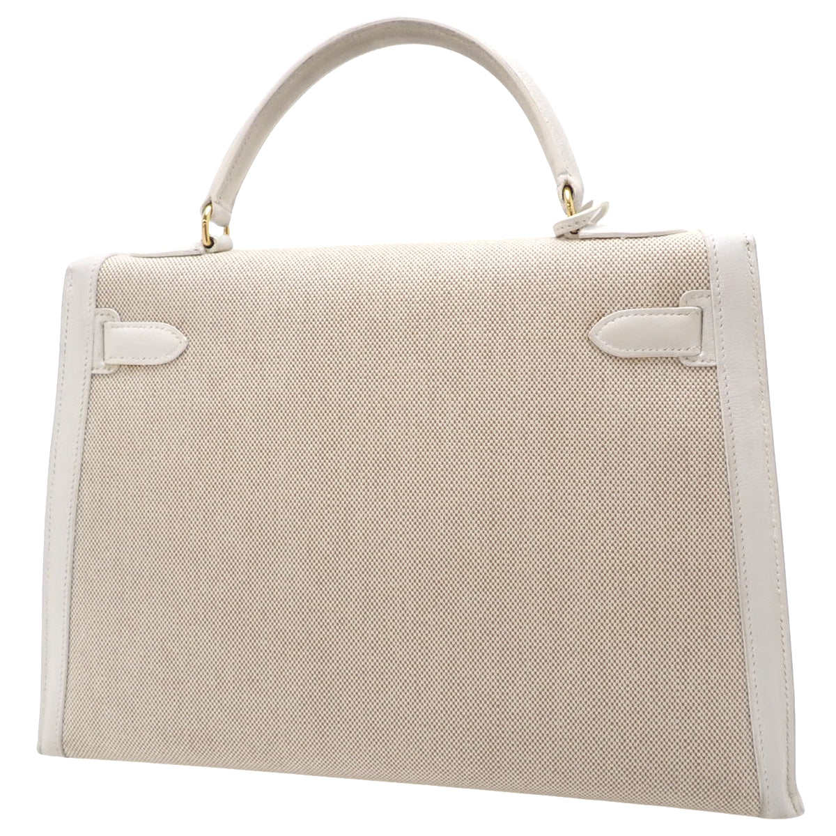 ケリー32 (外縫い) トワルアッシュ ヴォーグレネ ホワイト ゴールド金具 〇X刻印