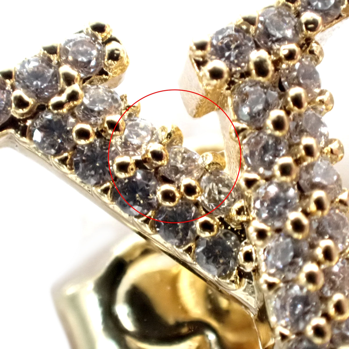 耳环 LV Iconic Strass 金属（GP）