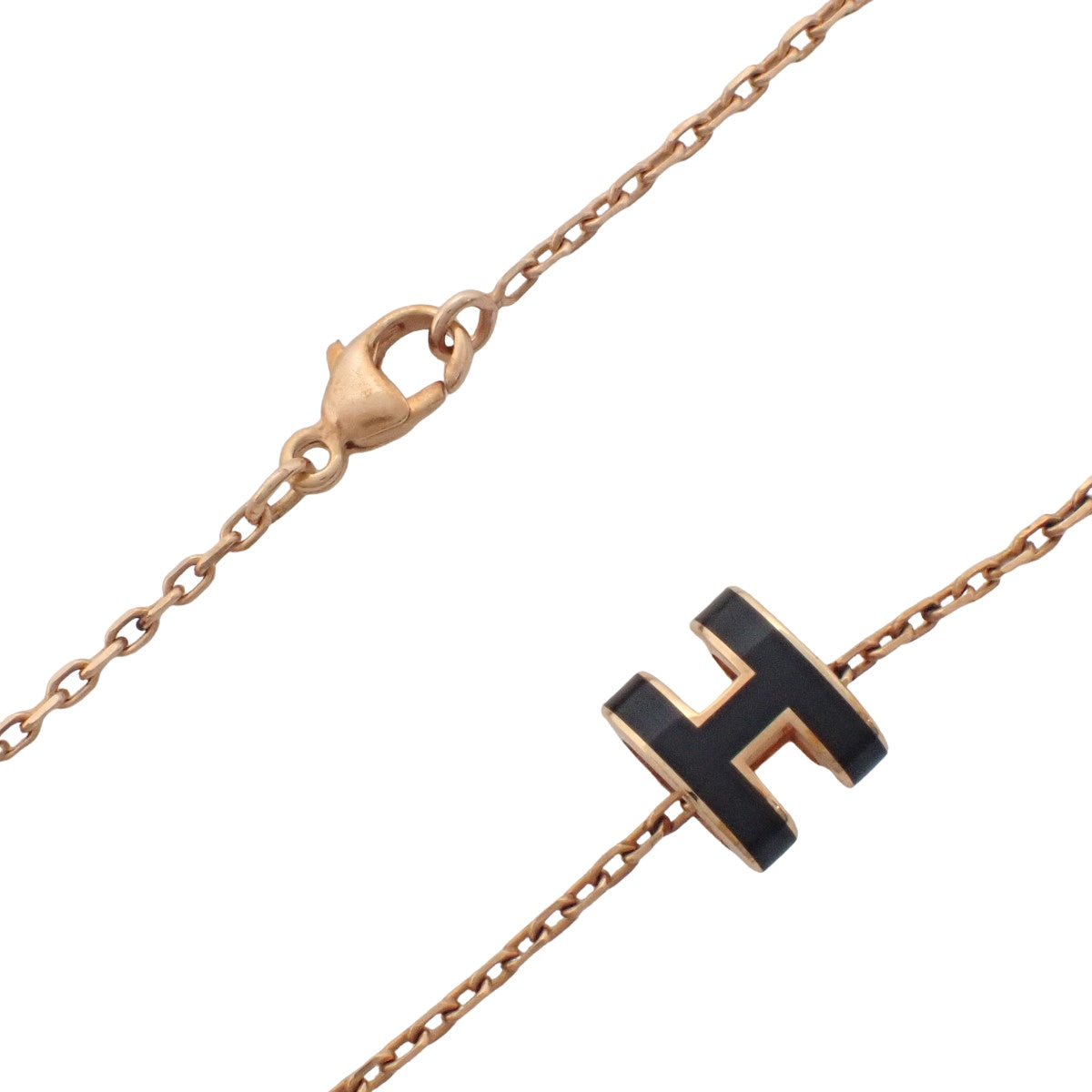 Pop H Mini pendant in metal with gold plating