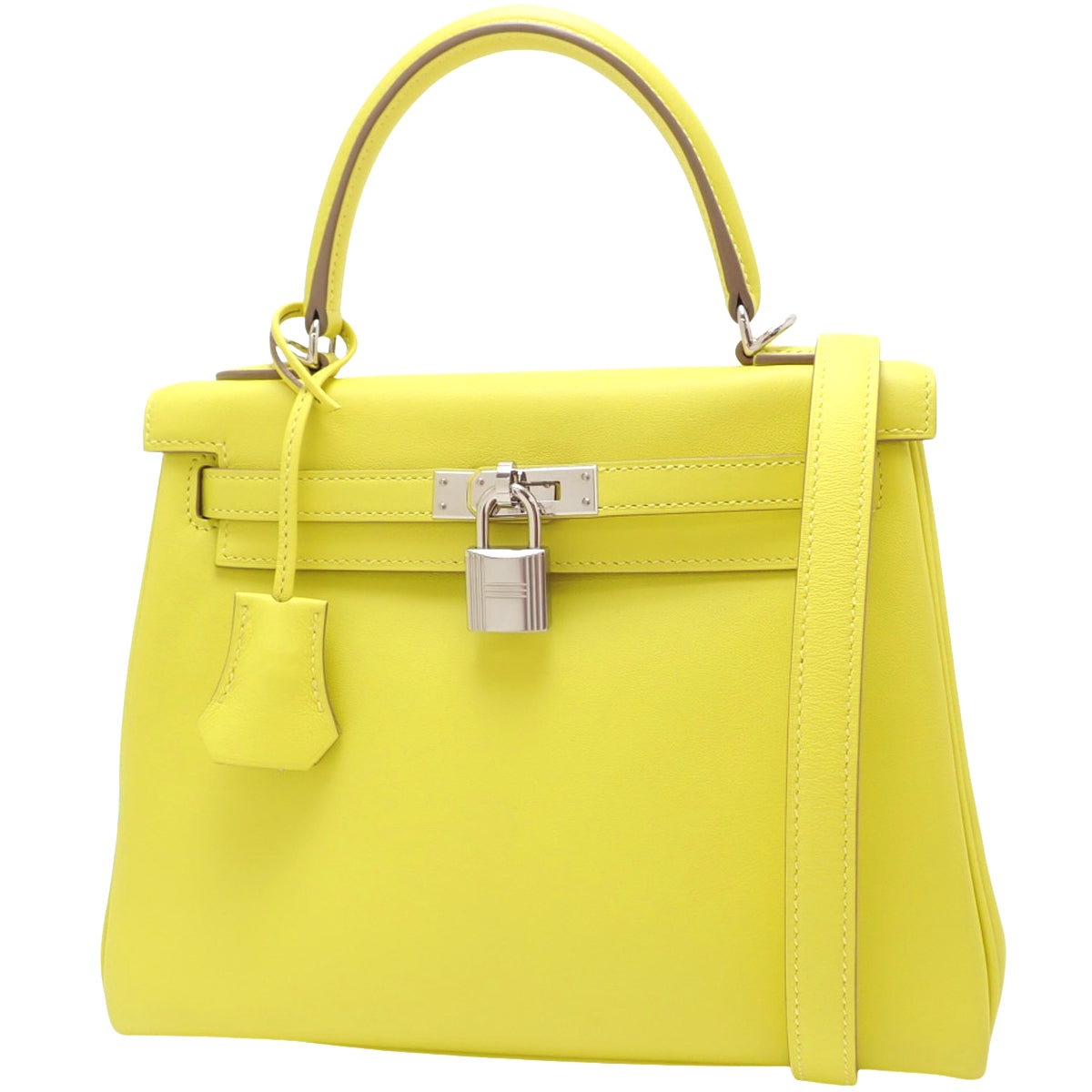 ケリー25 (内縫い) ヴォースイフト ライム シルバー金具 U刻印