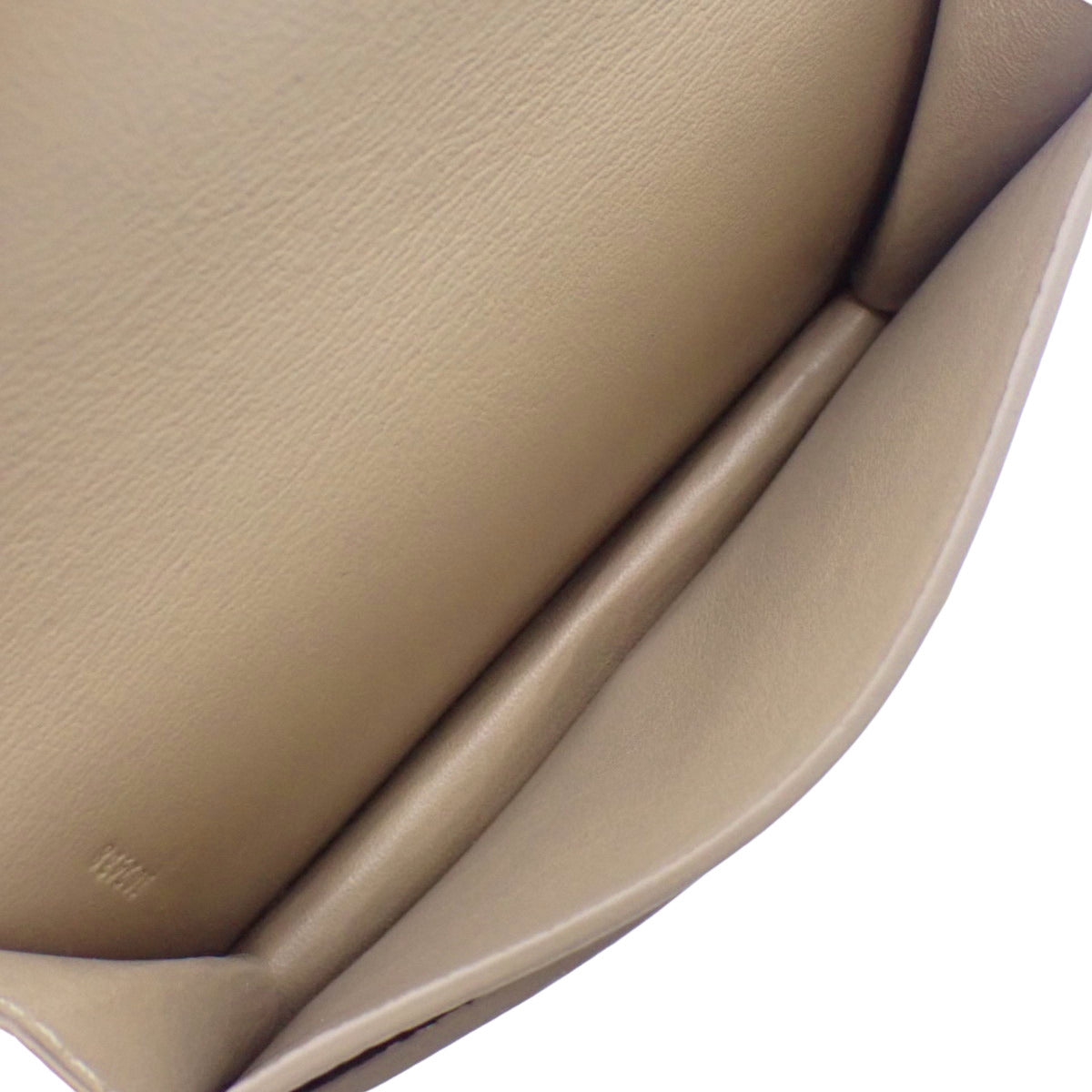 Anagram business card holder in calfskin SAND C821M97X03