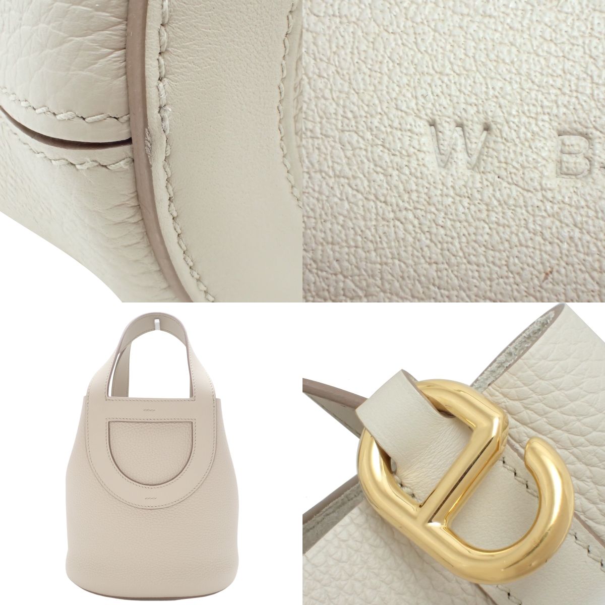 In the Loop 18 Taurillon Clemence 混凝土色 金色五金 W刻印