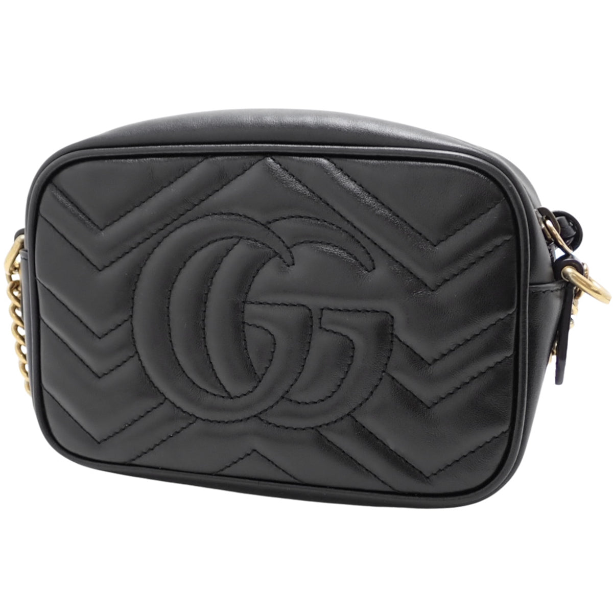 GG Marmont Mini Camera Bag Leather Black 448065