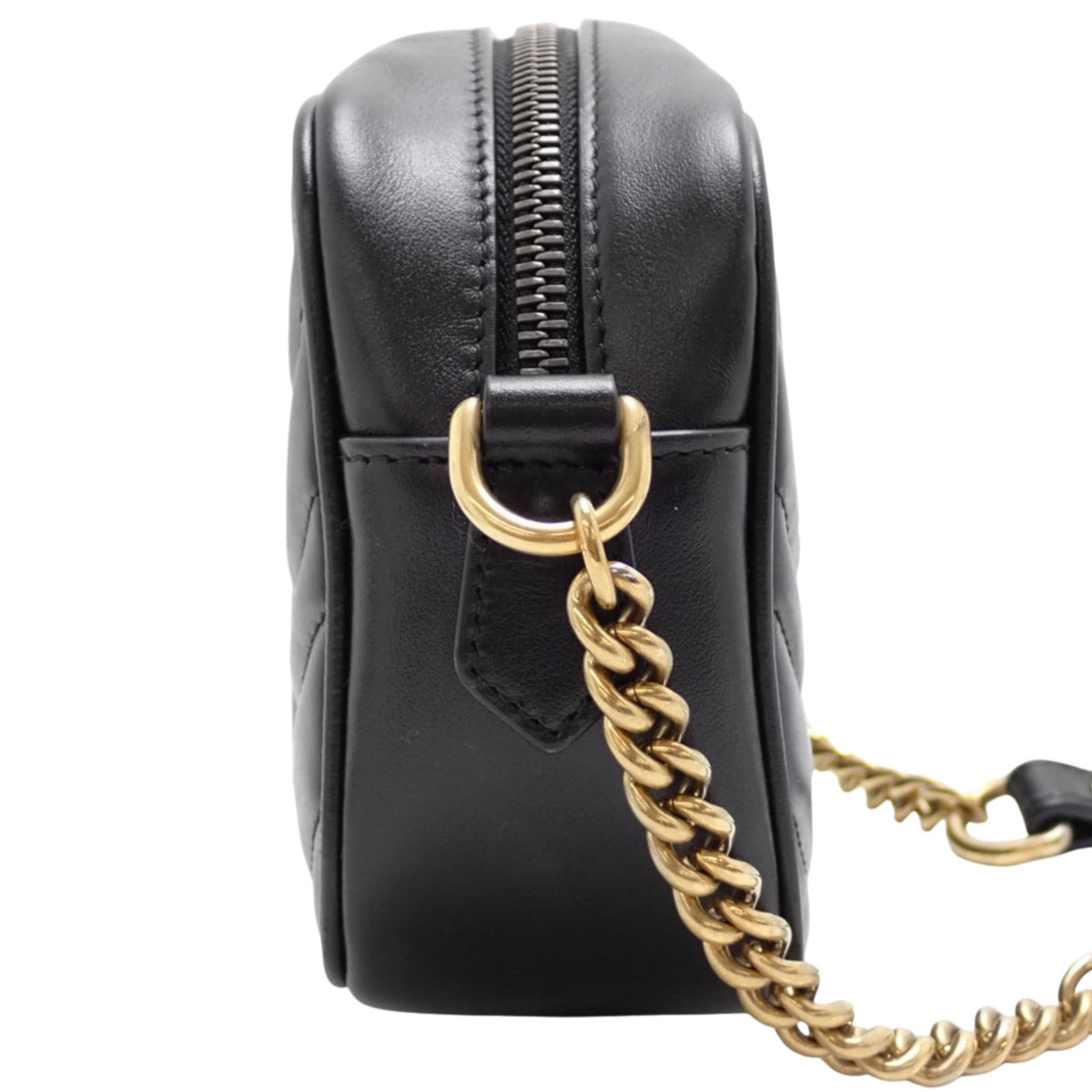 GG Marmont Mini Camera Bag Leather Black 448065