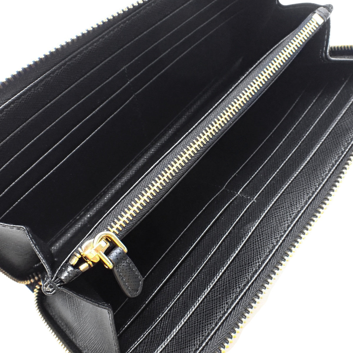 Zip-Around Wallet Saffiano Leather NERO 1ML506