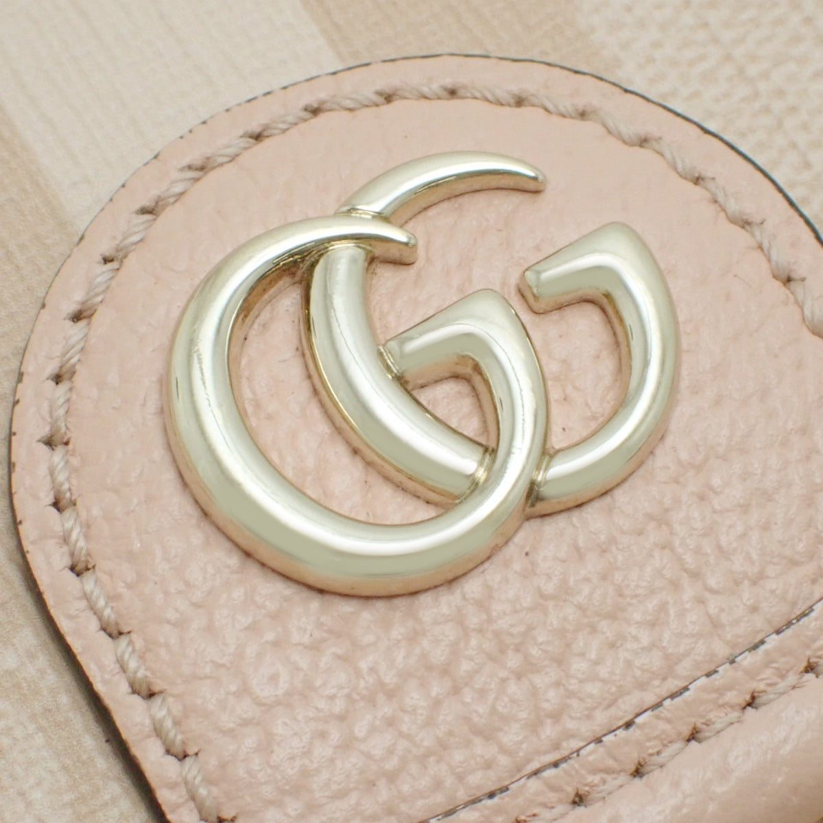 Ophidia GG Mini Shoulder Bag GG Supreme Leather Pink Beige 772239