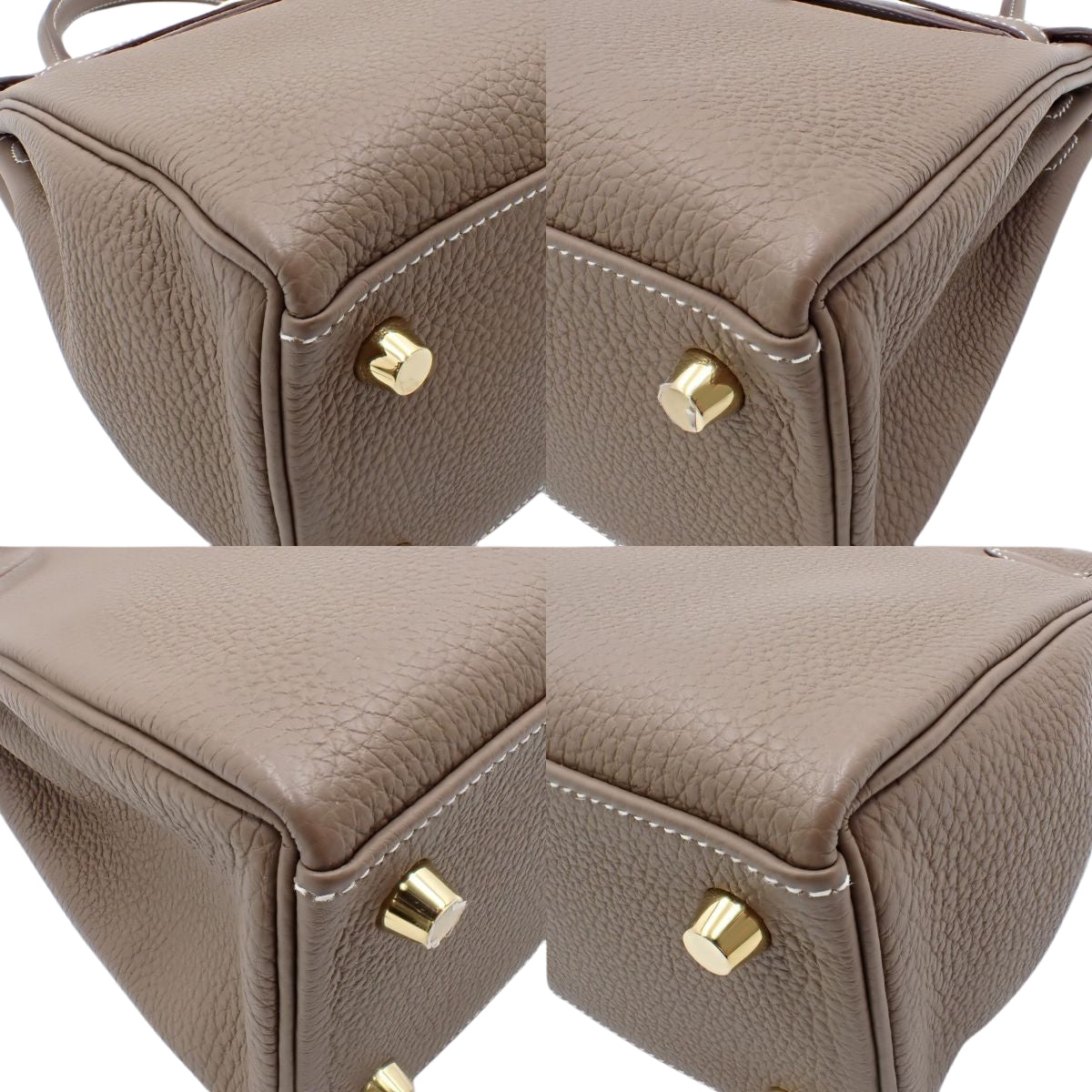 ケリー25 (内縫い) トゴ エトゥープ/エトープ ゴールド金具 U刻印