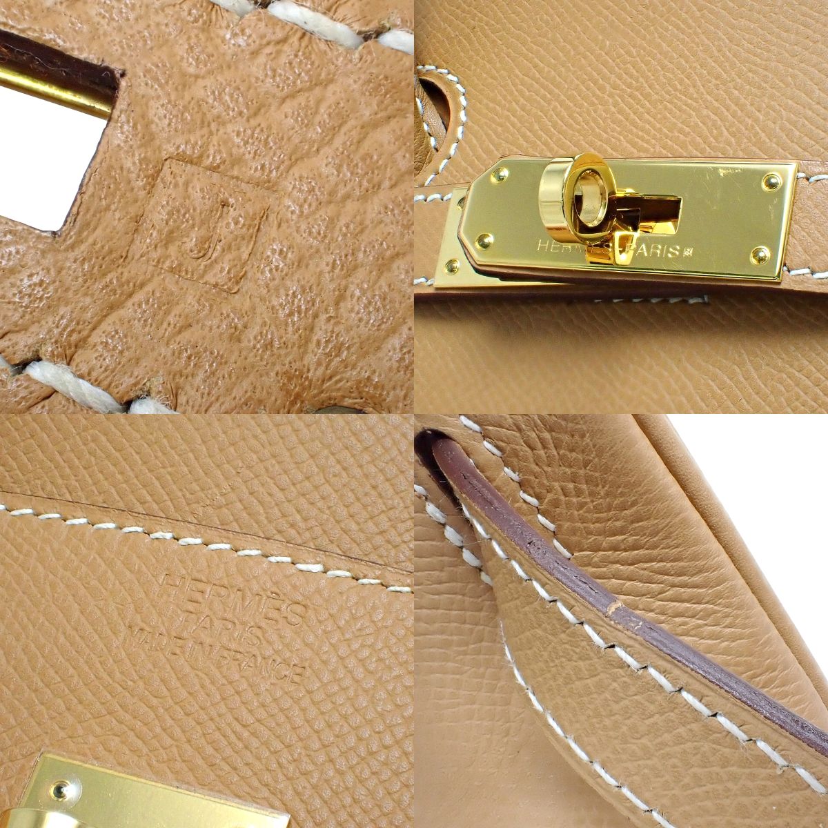 バーキン35 ヴォーエプソン ナチュラル ゴールド金具 □J刻印