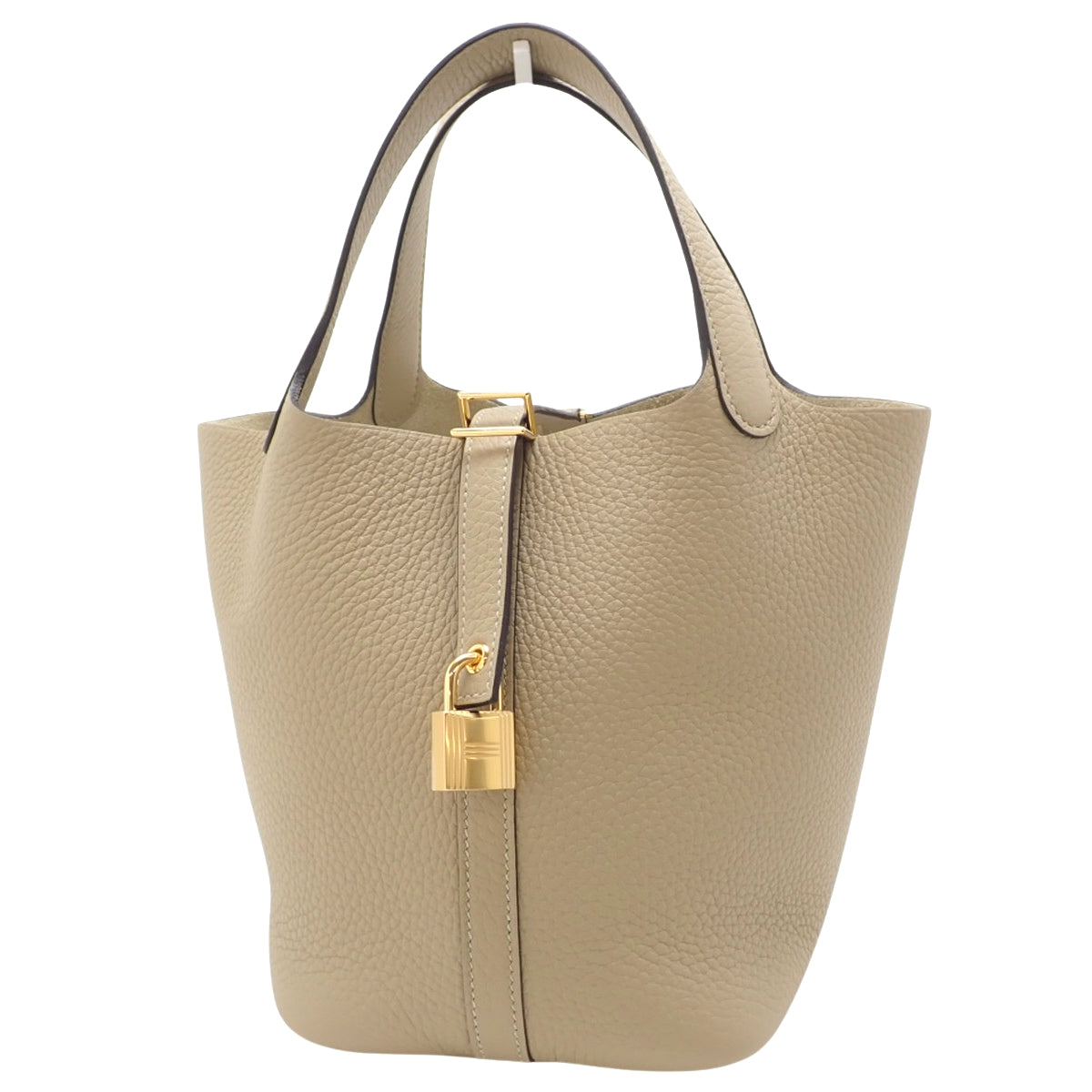 Picotin Lock PM Trench Taurillon Clemence Gold Hardware K stamp