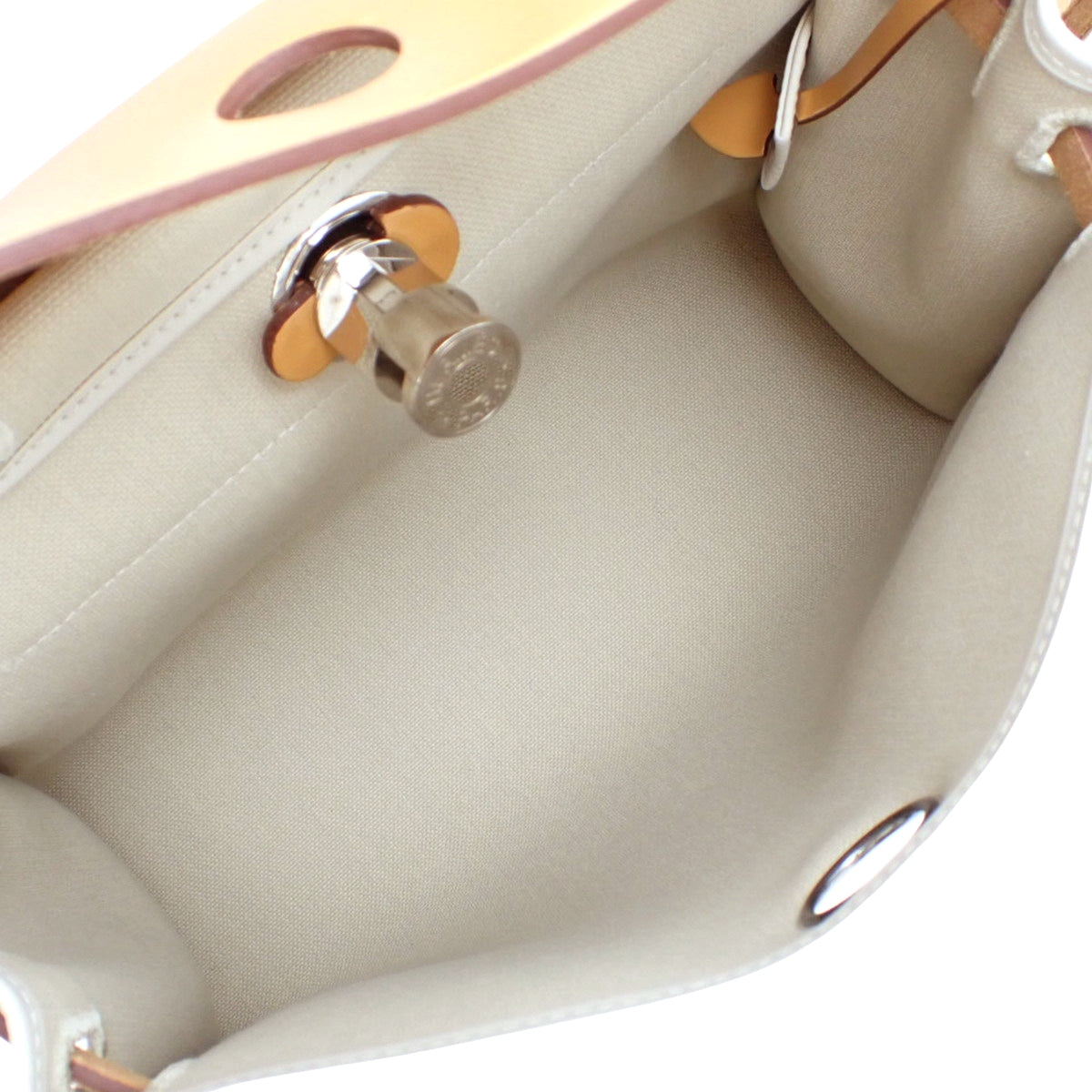 エールバッグジップPM トワルアッシュ ヴァッシュハンター ナチュラルサブレ シルバー金具 D刻印