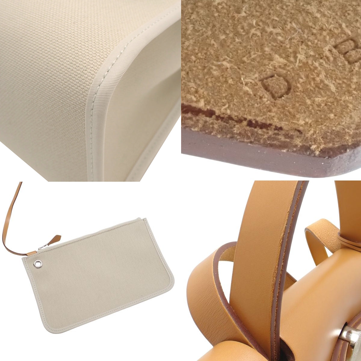 エールバッグジップPM トワルアッシュ ヴァッシュハンター ナチュラルサブレ シルバー金具 D刻印