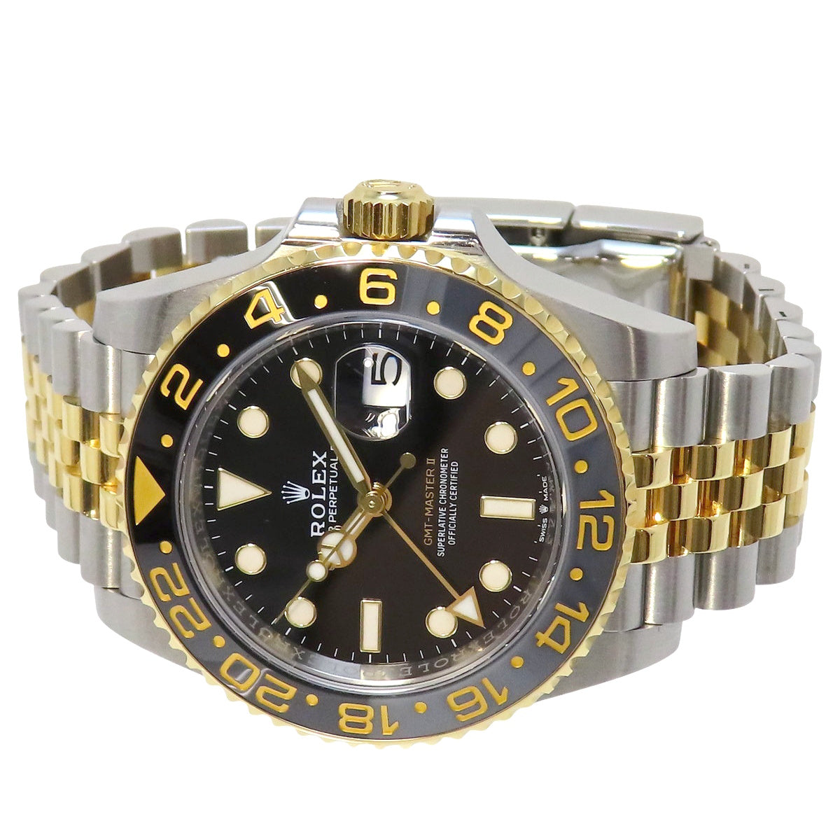 GMTマスター2 126713GRNR YG/SS ランダム番 ブラック 自動巻き メンズ