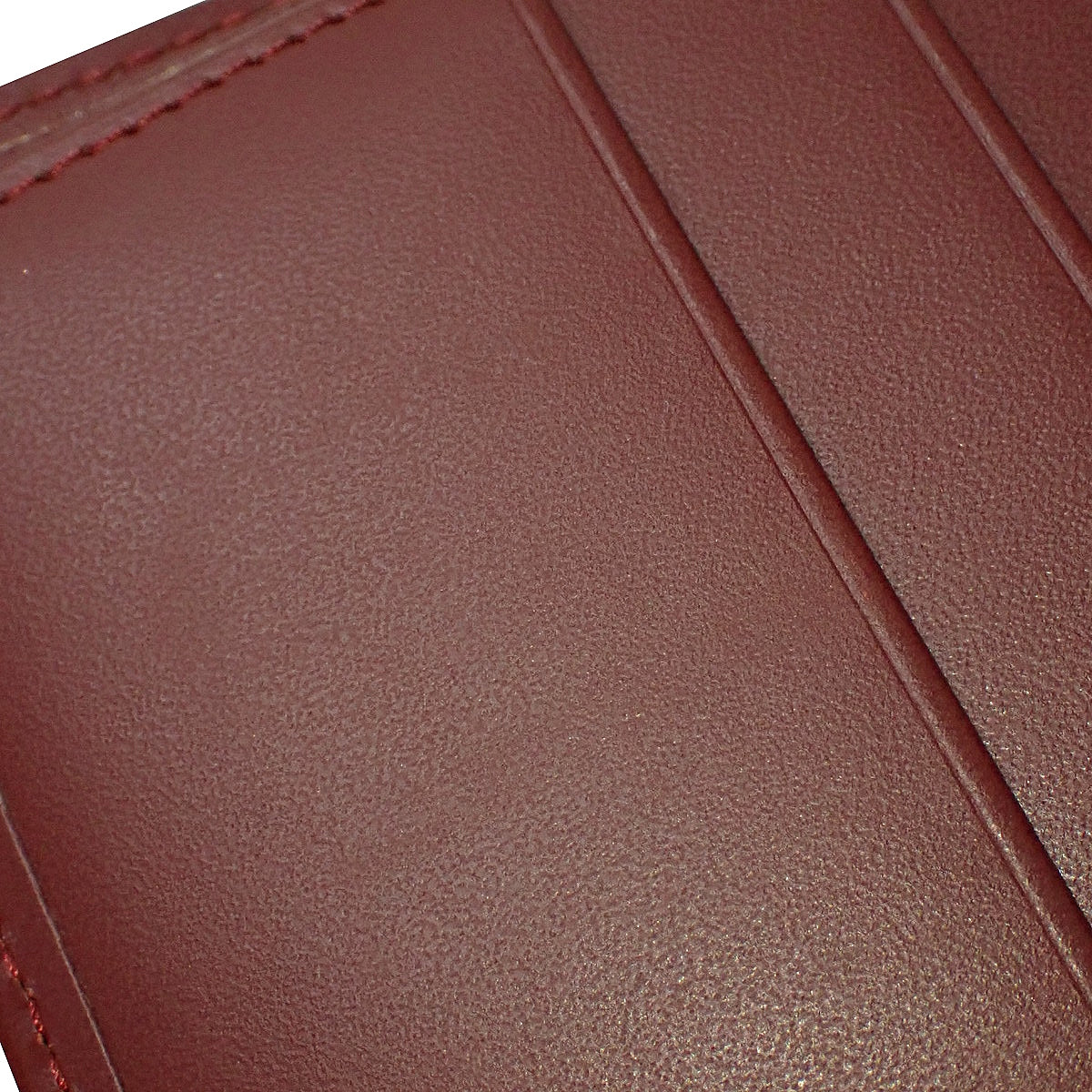 MUST DE CARTIER マストドゥカルティエ 二つ折り財布 カーフ ボルドー L3000451