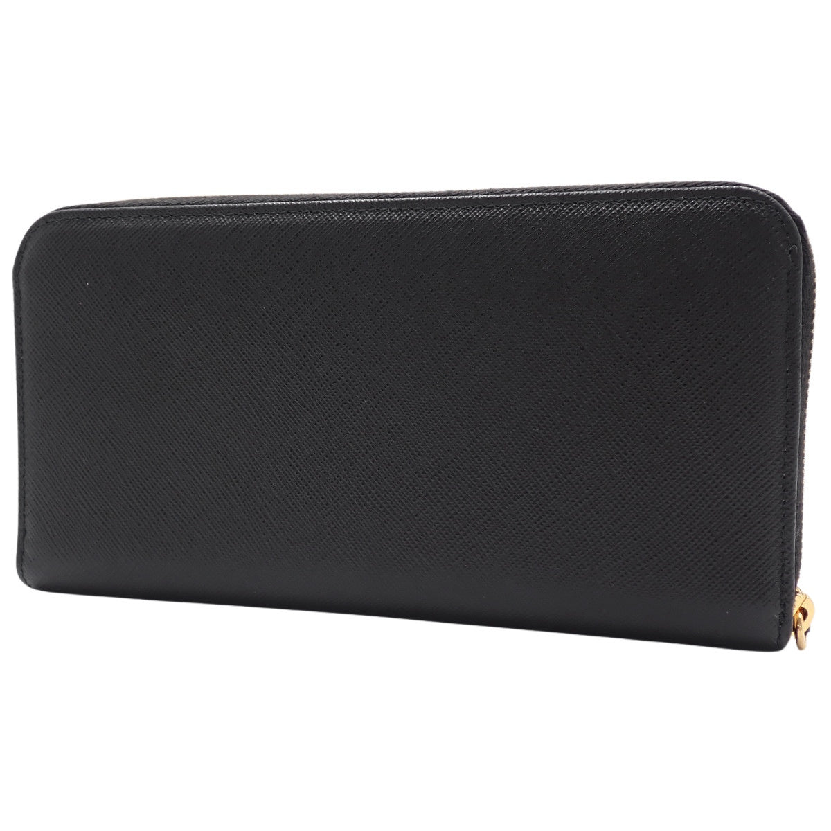 Zip Around Long Wallet Saffiano Leather SAFFIANO METAL NERO (Black) 1ML506