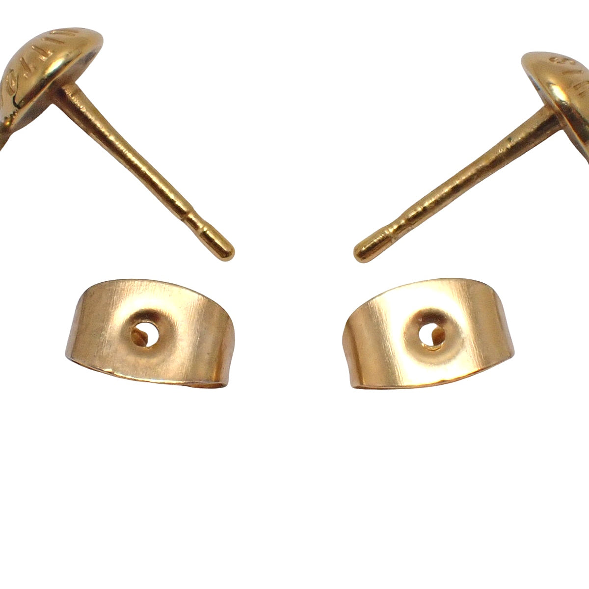 Logomania Stud Earrings, Metal (Gold Plated)