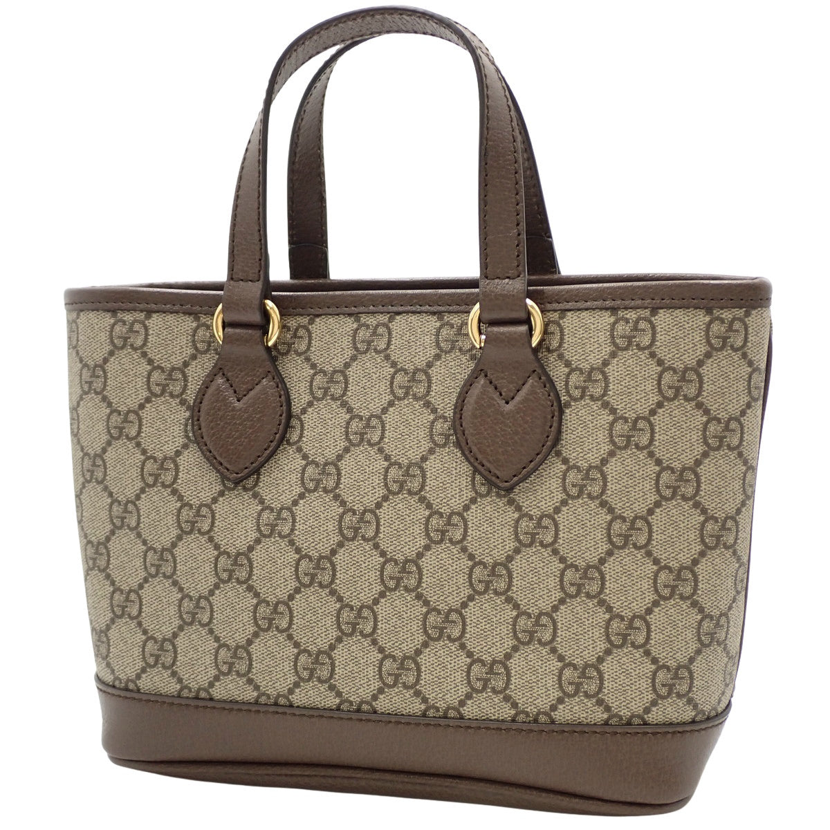Ophidia Small Tote Bag GG Supreme Canvas Beige Brown 811716