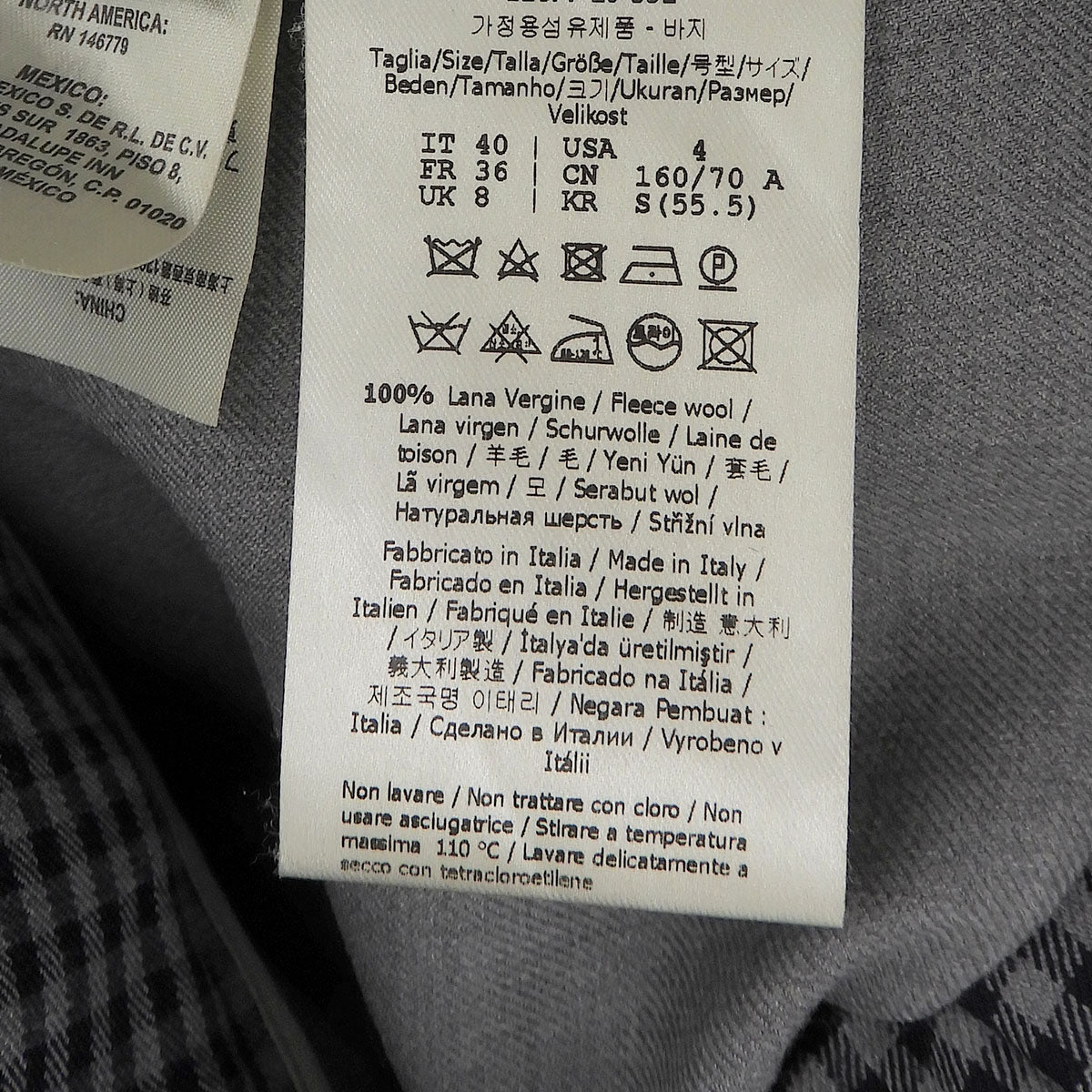 Gingham Check Pants 40