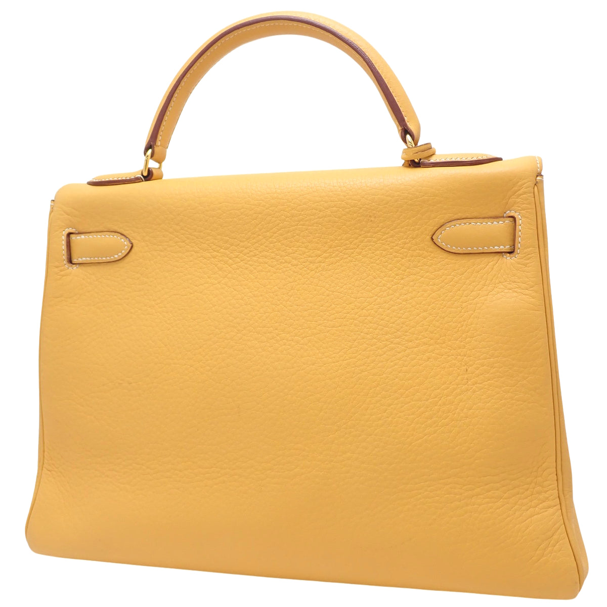 ケリー32 (内縫い) トリヨンクレマンス イエロー ゴールド金具 □A刻印