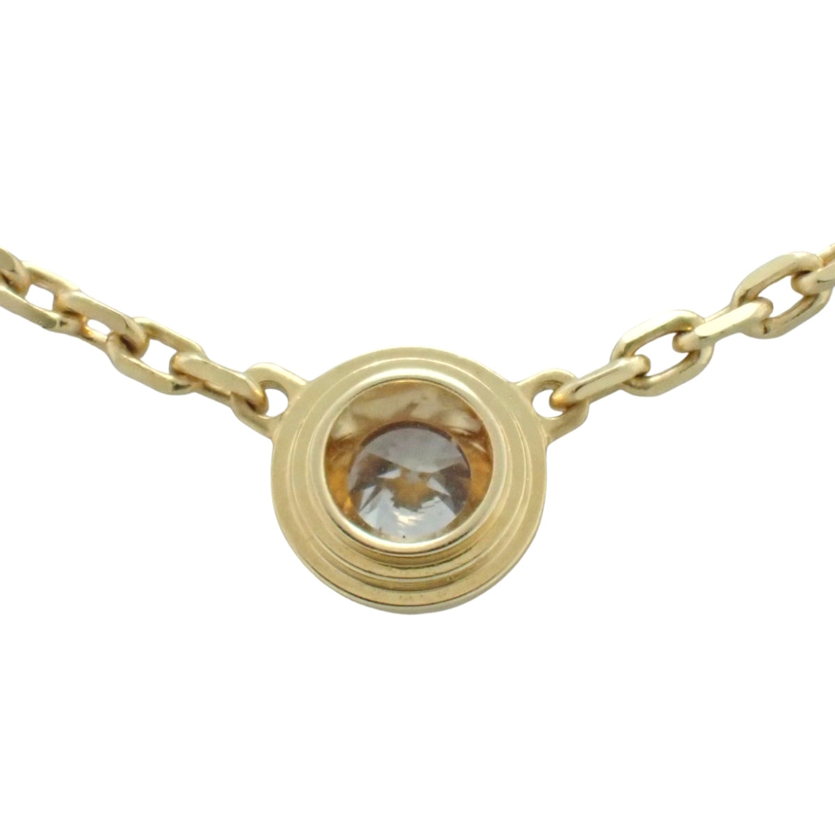 卡地亚 Amulette de Cartier 项链 XS 镶钻款 18K黄金 2.2克