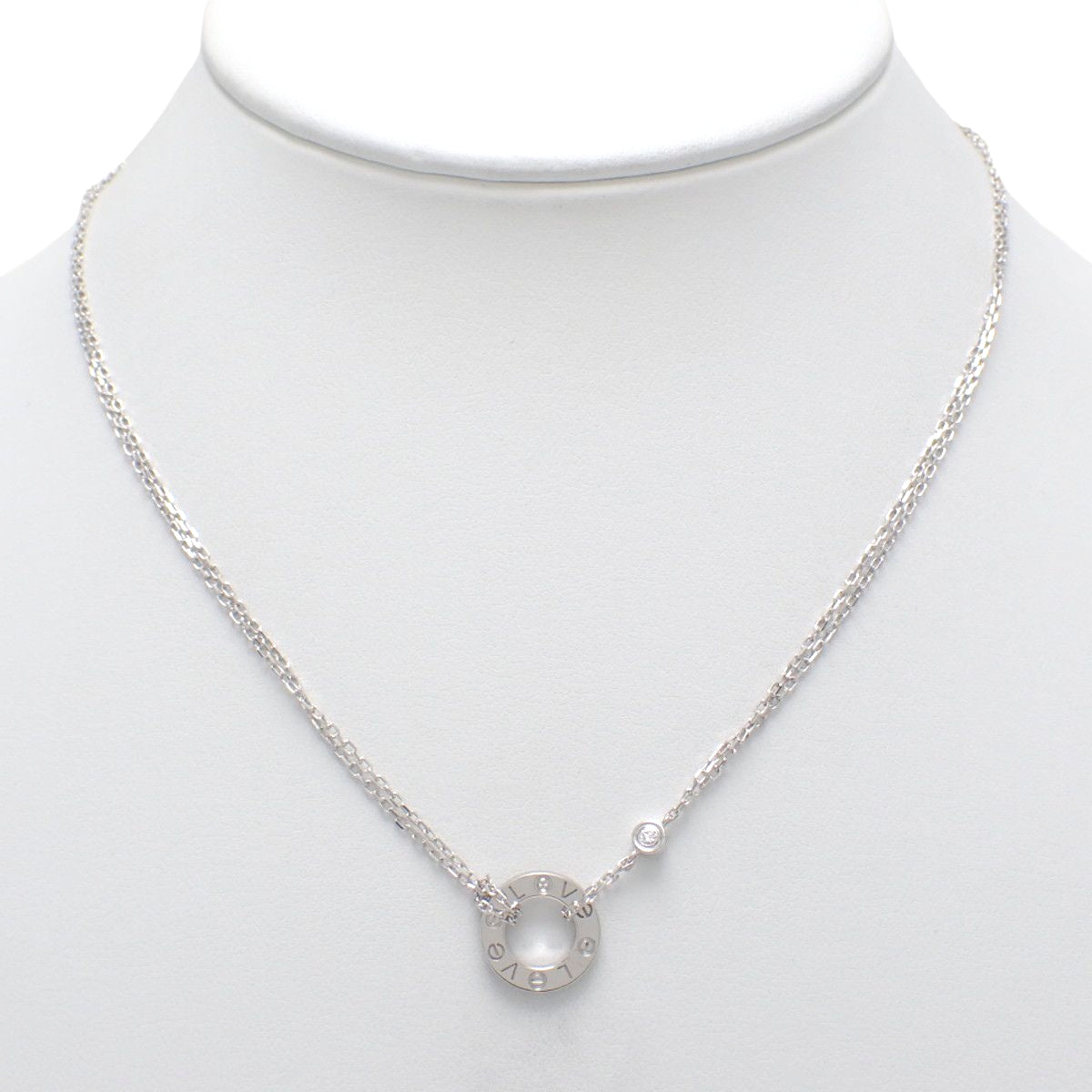 LOVE Necklace Diamond K18WG 7.1g