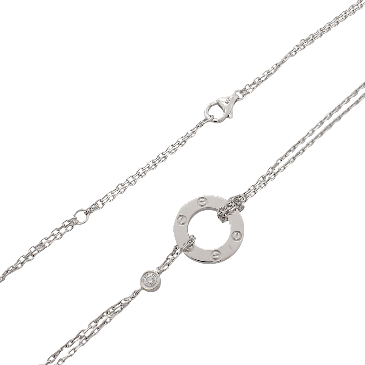 LOVE Necklace Diamond K18WG 7.1g