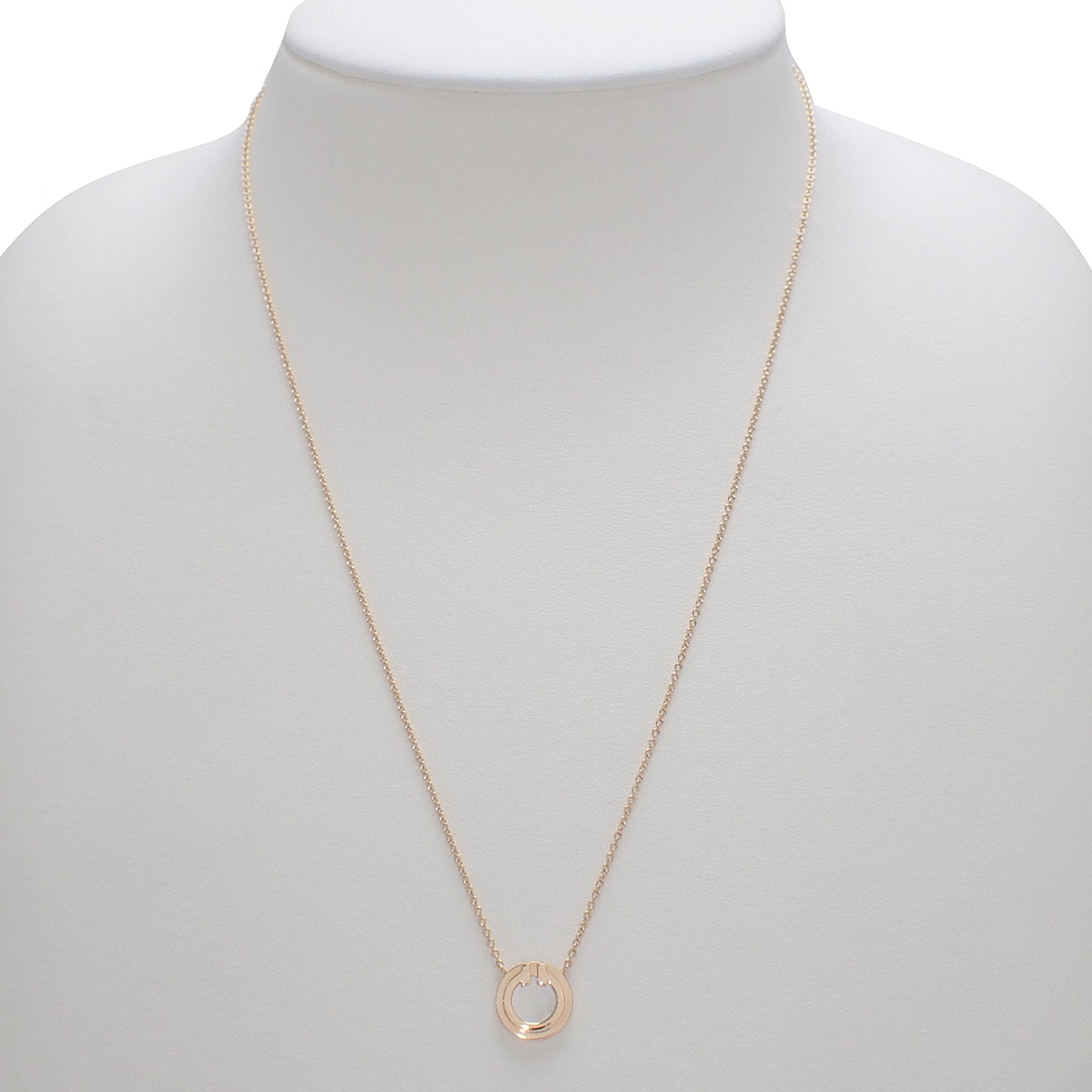 Circle Pendant, Mother of Pearl, Pink Gold, K18PG, 3.3g