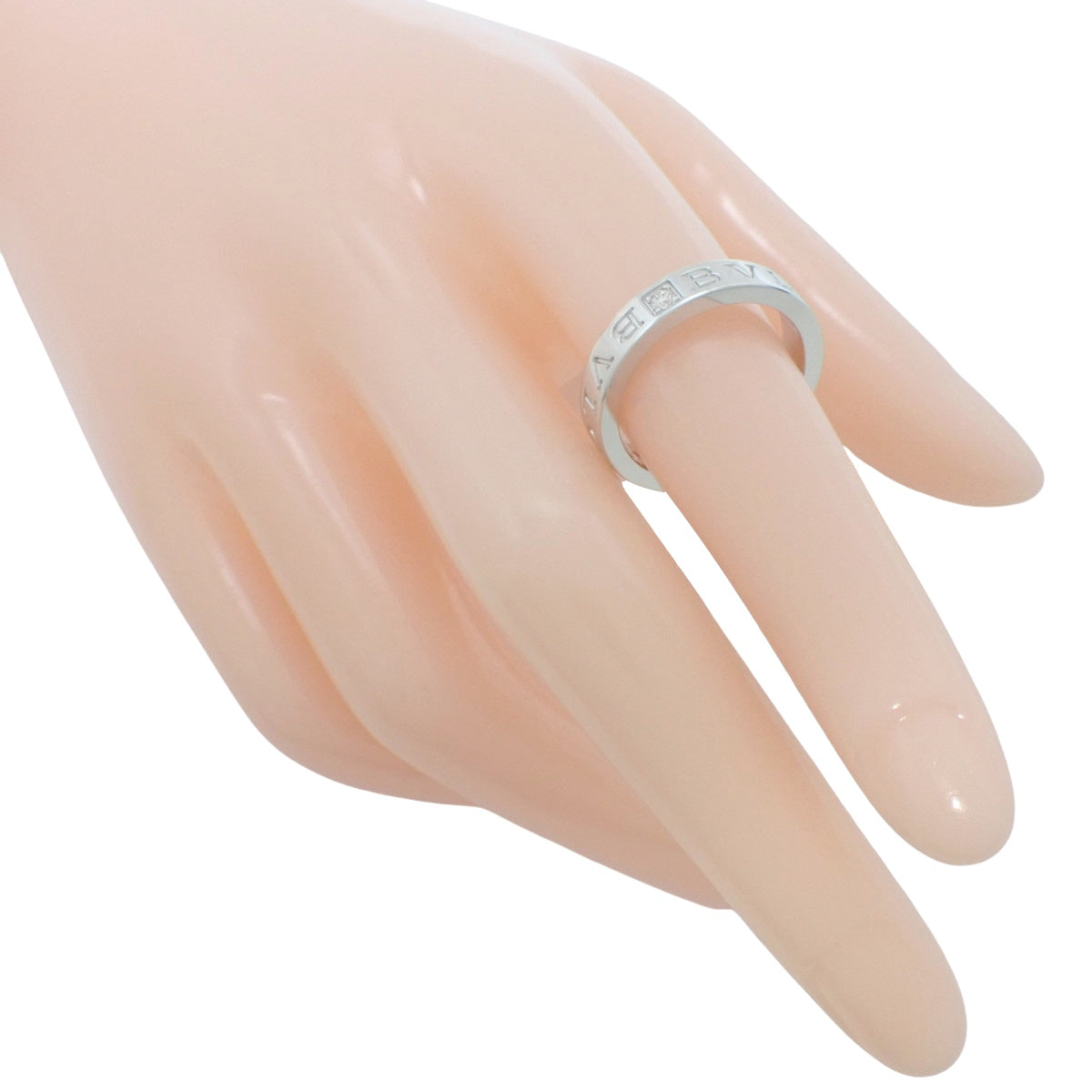 ビー・ゼロワン エッセンシャル バンドリング ダイヤモンド ホワイトゴールド K18WG 14.5(54.5)号 7.0g