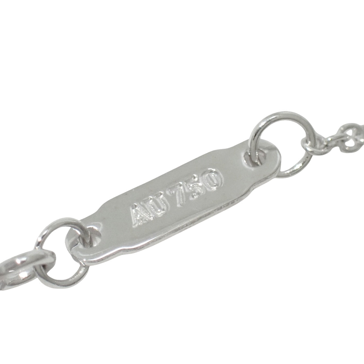 スマイル ペンダント スモール ホワイトゴールド K18WG 3.1g