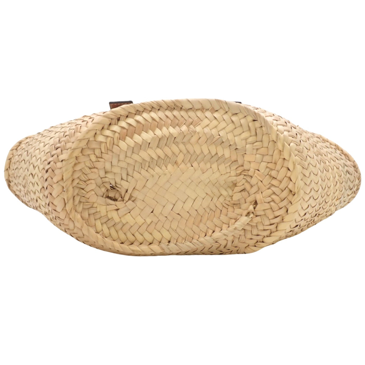 罗意威 LOEWE BASKET 小号棕榈叶和牛皮革篮子包 自然色/黄褐色 327.02.S93