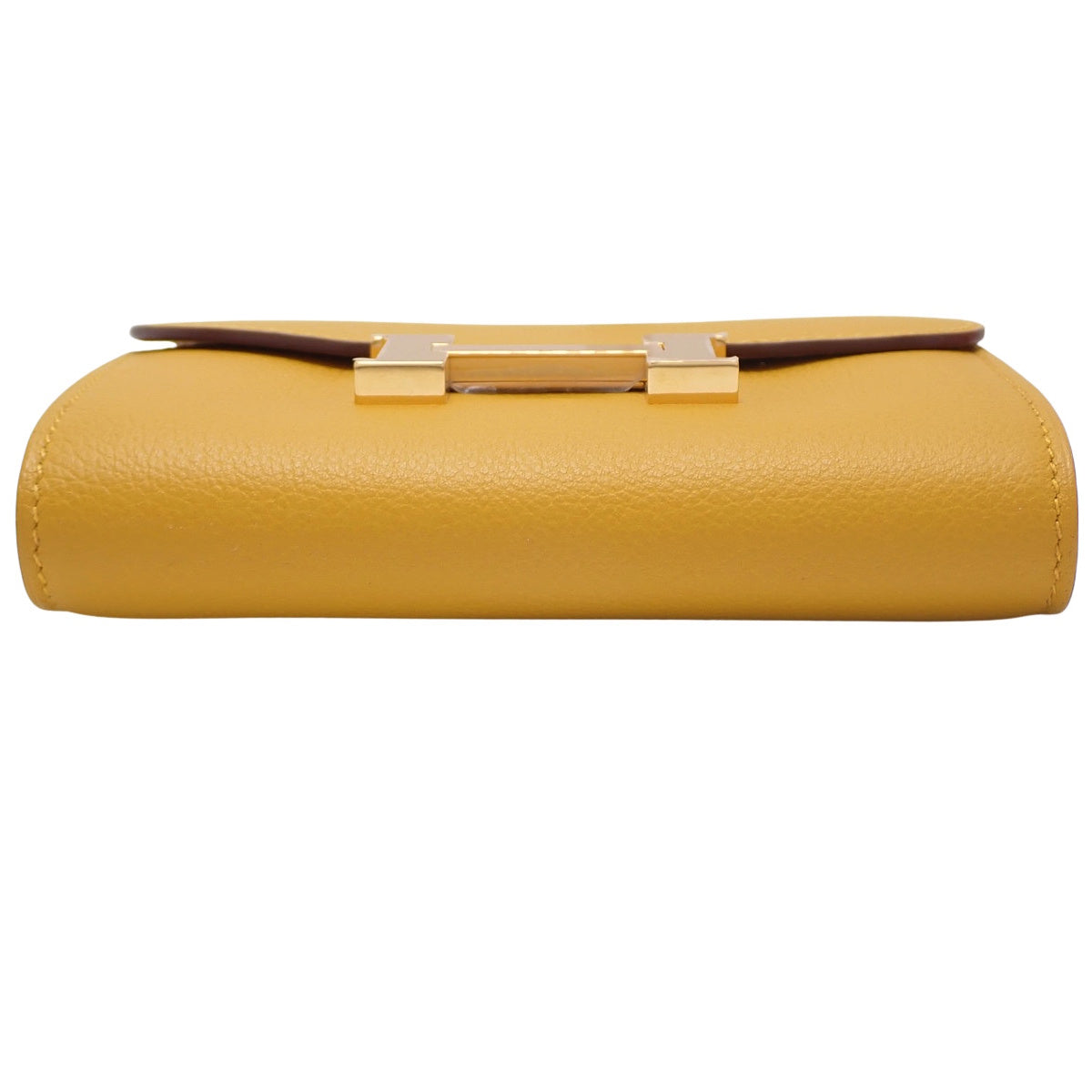 Constance Compact Evercolor Jaune Ambre Gold Hardware C stamp