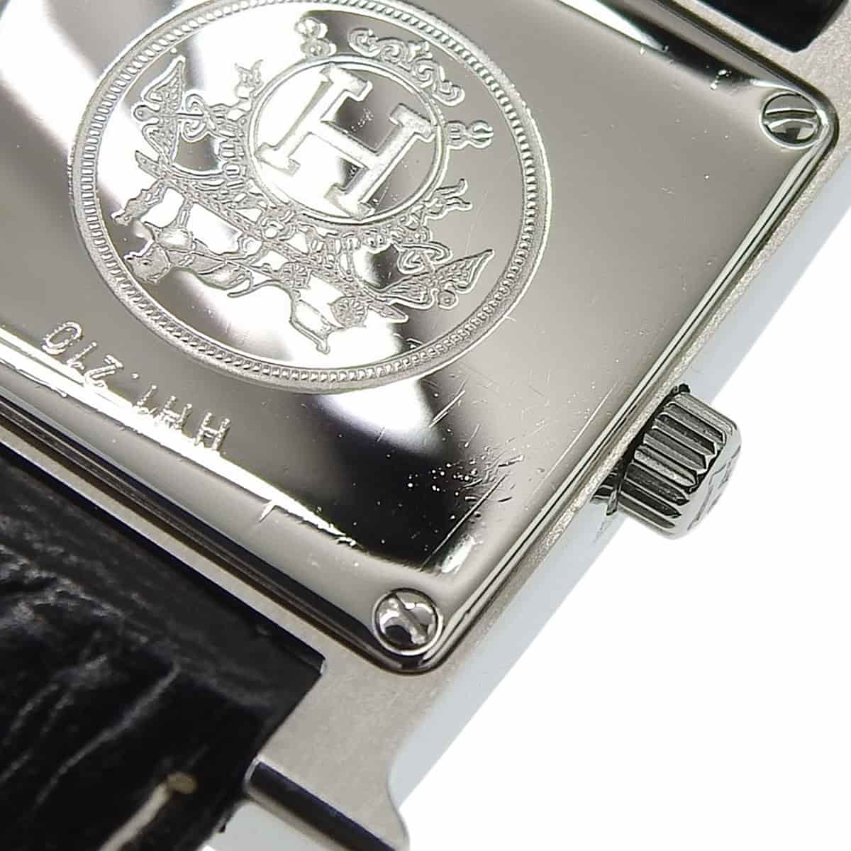 Hウォッチ HH1.210 SS/革 ブラック クオーツ レディース