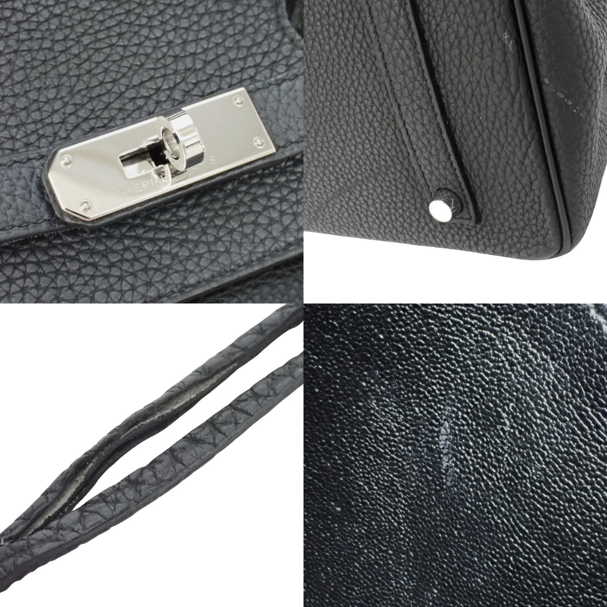 バーキン35 トゴ ブルーニュイ シルバー金具 C刻印