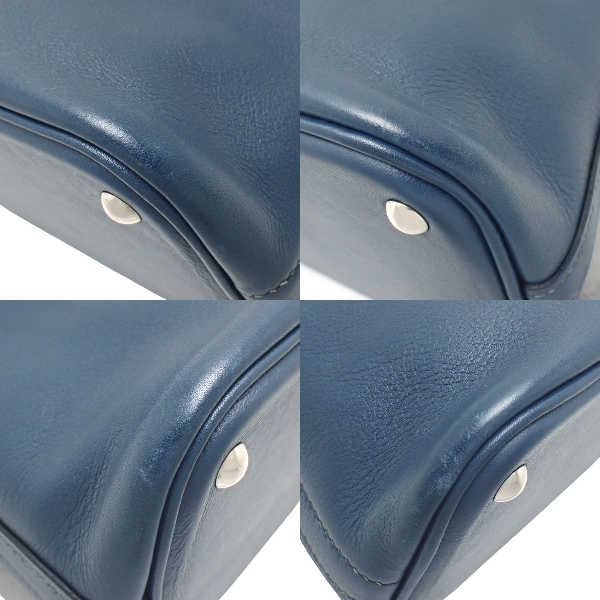 Bolide 27 Leather Blue Silver Hardware □L stamp