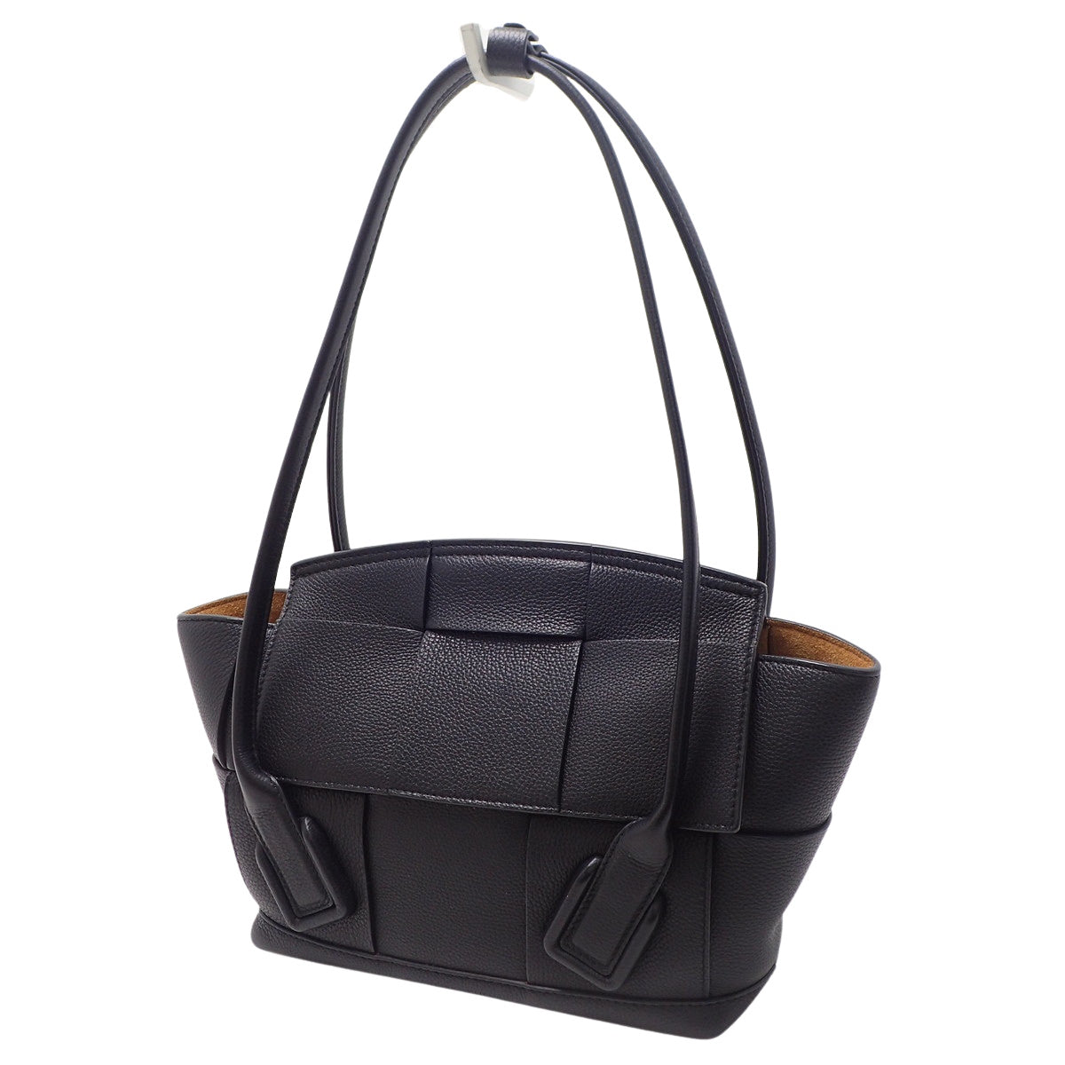 Maxi Intrecciato Mini The Arco Leather Black