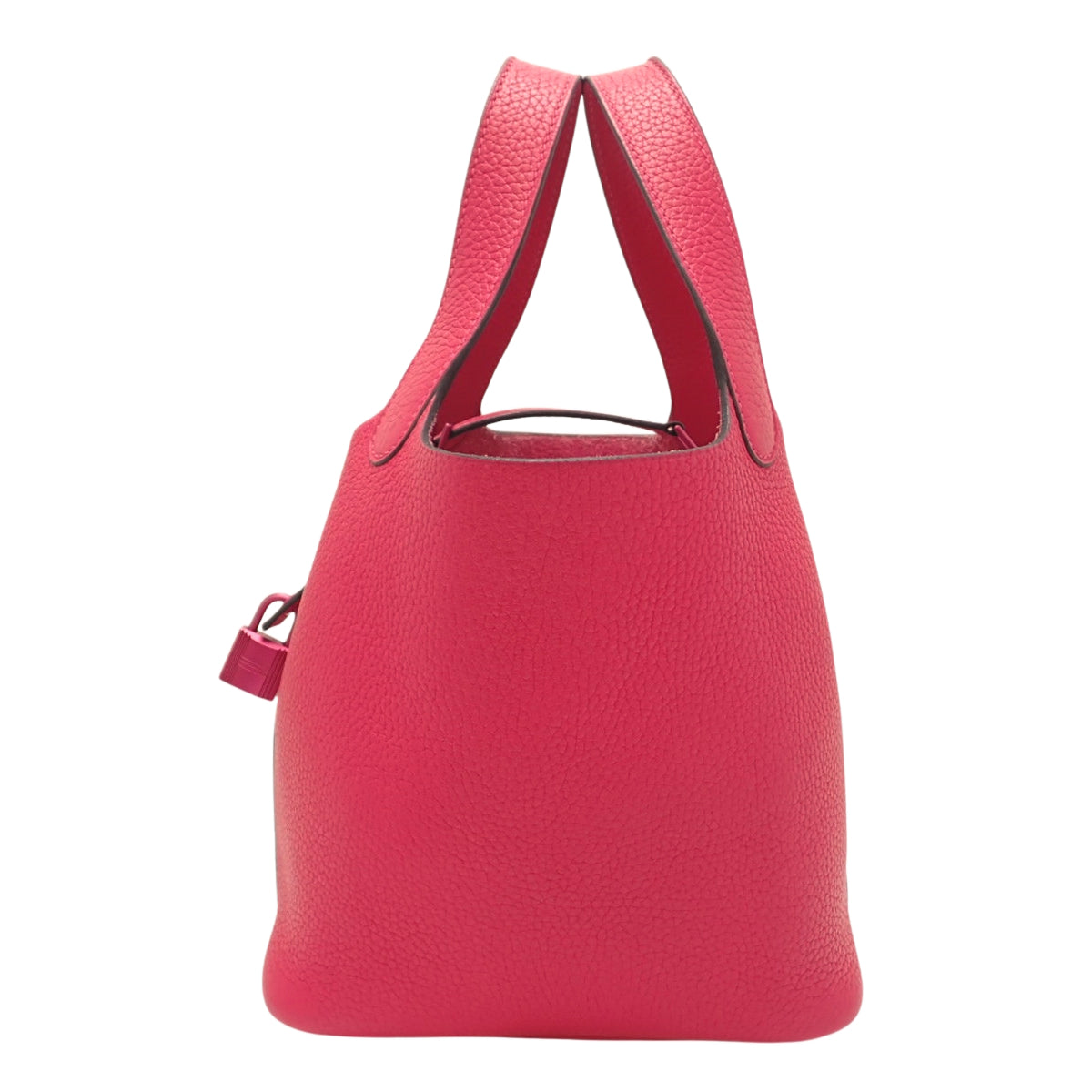 Picotin Lock PM Monochrom Tricolor Clemence Rose Mexico Pink Hardware U-Engraved