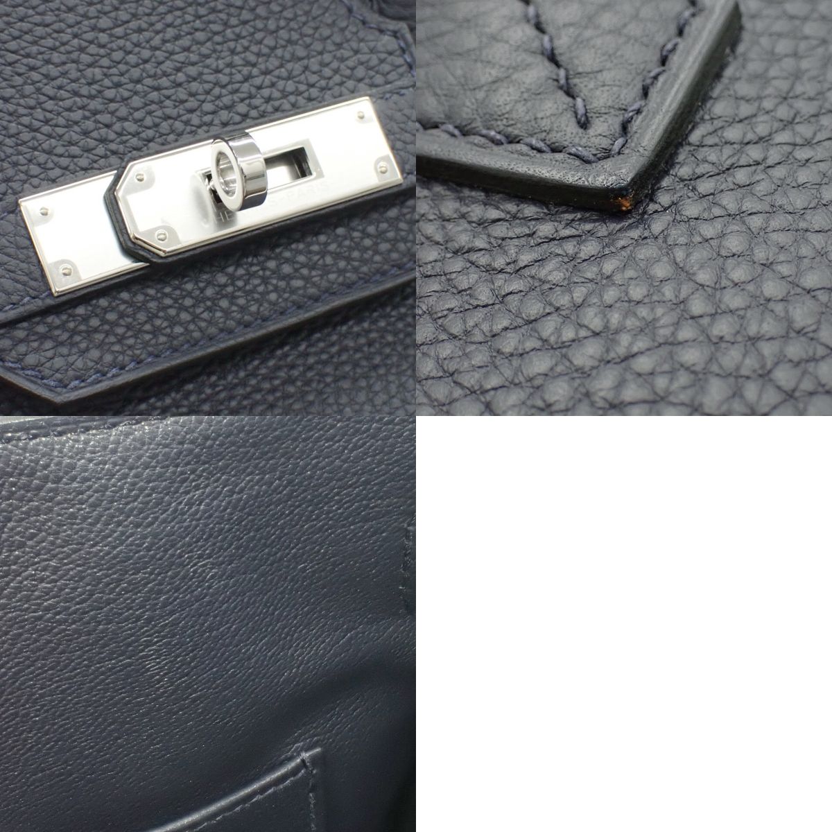 爱马仕Birkin 30 Togo皮 银扣 午夜蓝 Z刻印