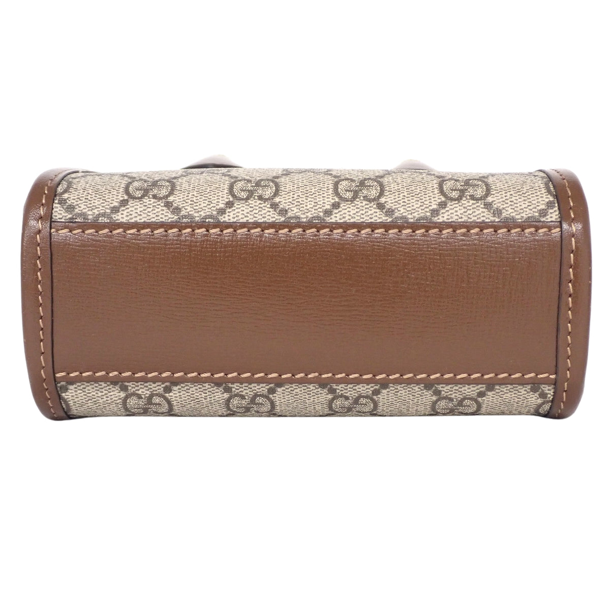 GG Supreme Interlocking G Mini Tote Bag Beige Brown 671623